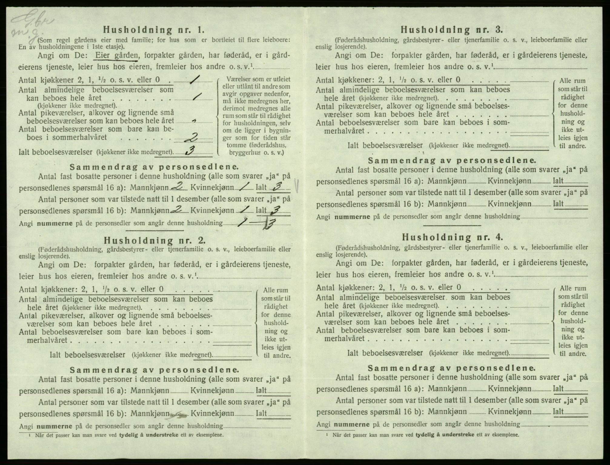 SAB, 1920 census for Vikebygd, 1920, p. 106