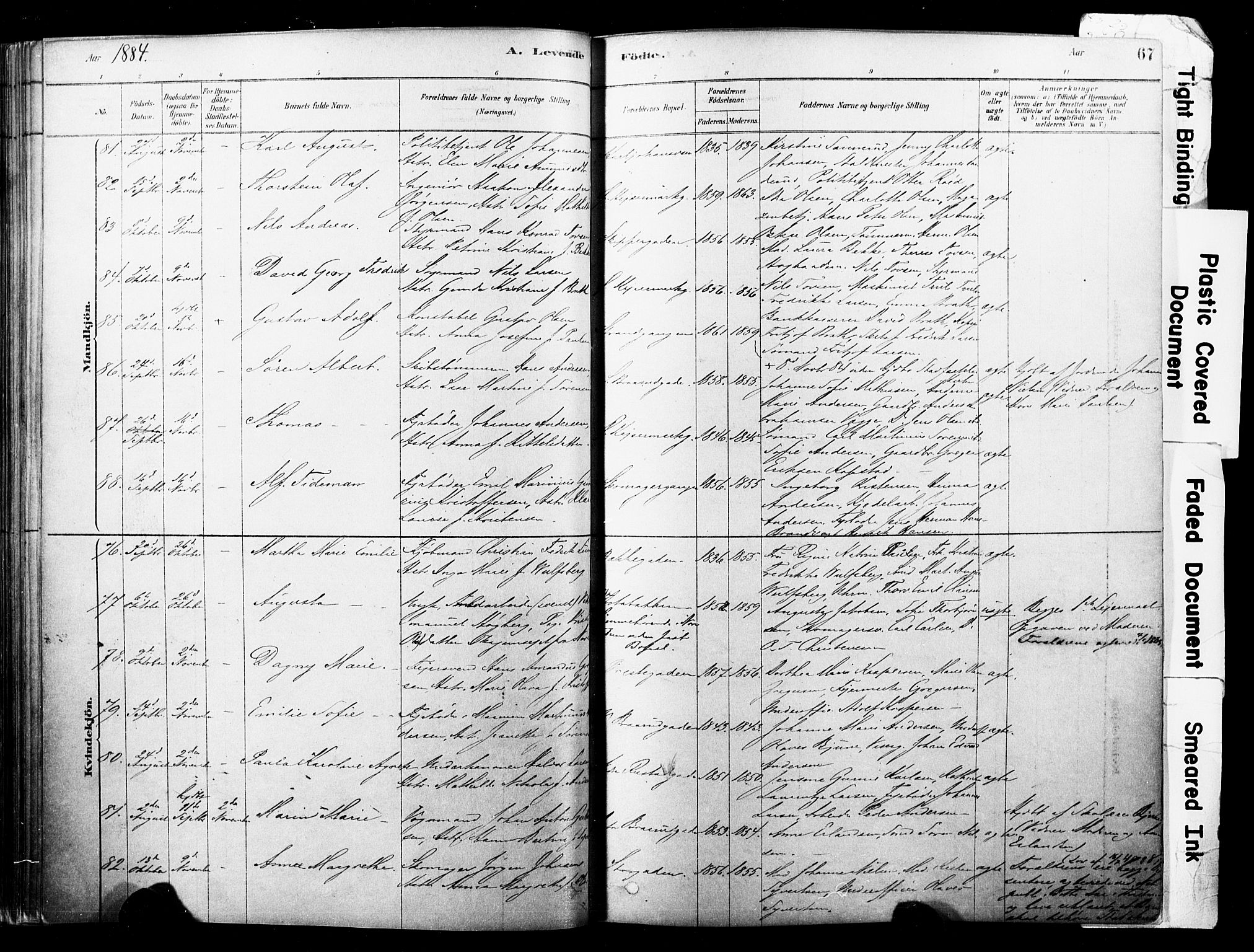 Horten kirkebøker, AV/SAKO-A-348/F/Fa/L0003: Parish register (official) no. 3, 1878-1887, p. 67