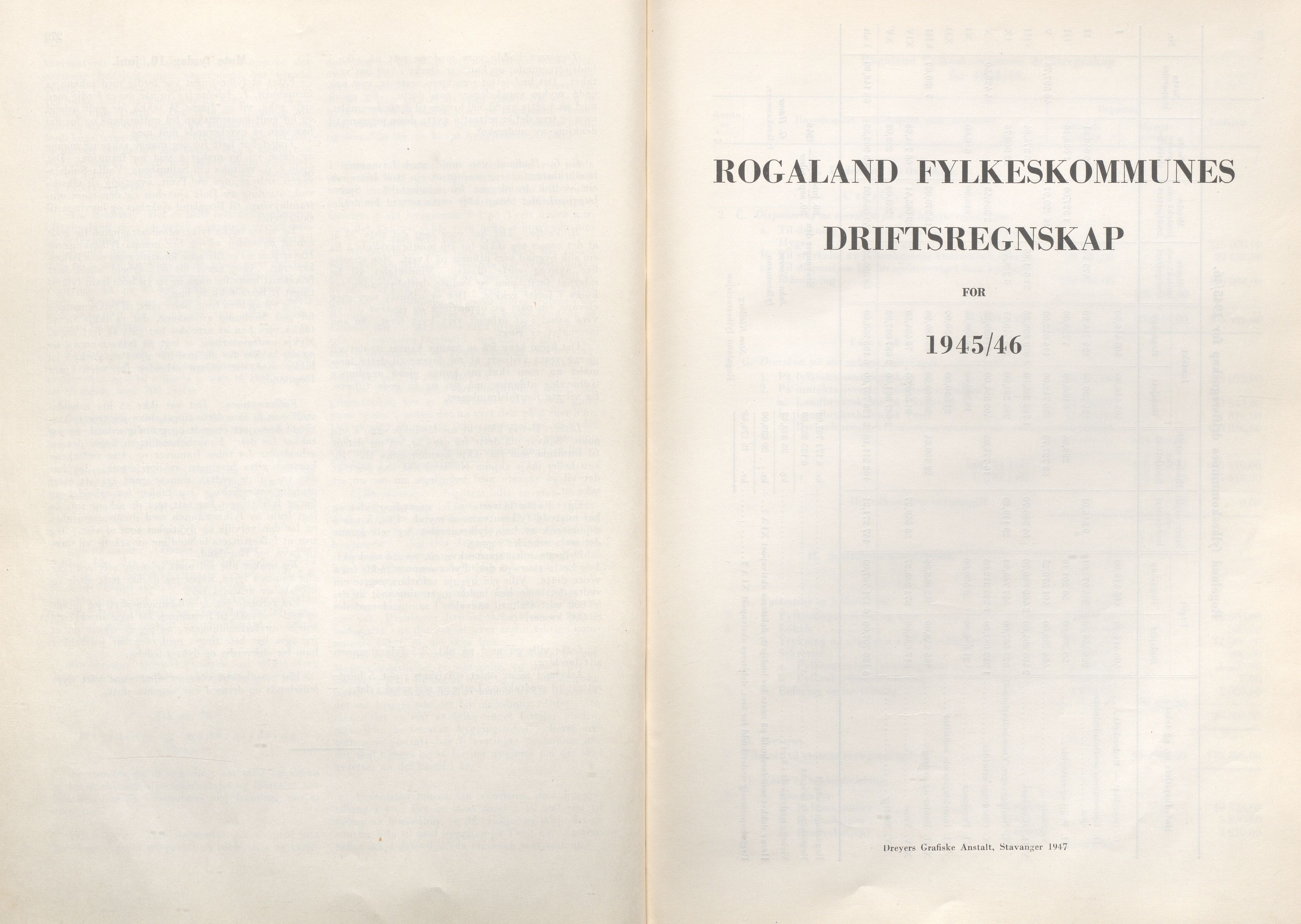 Rogaland fylkeskommune - Fylkesrådmannen , IKAR/A-900/A/Aa/Aaa/L0066: Møtebok , 1947