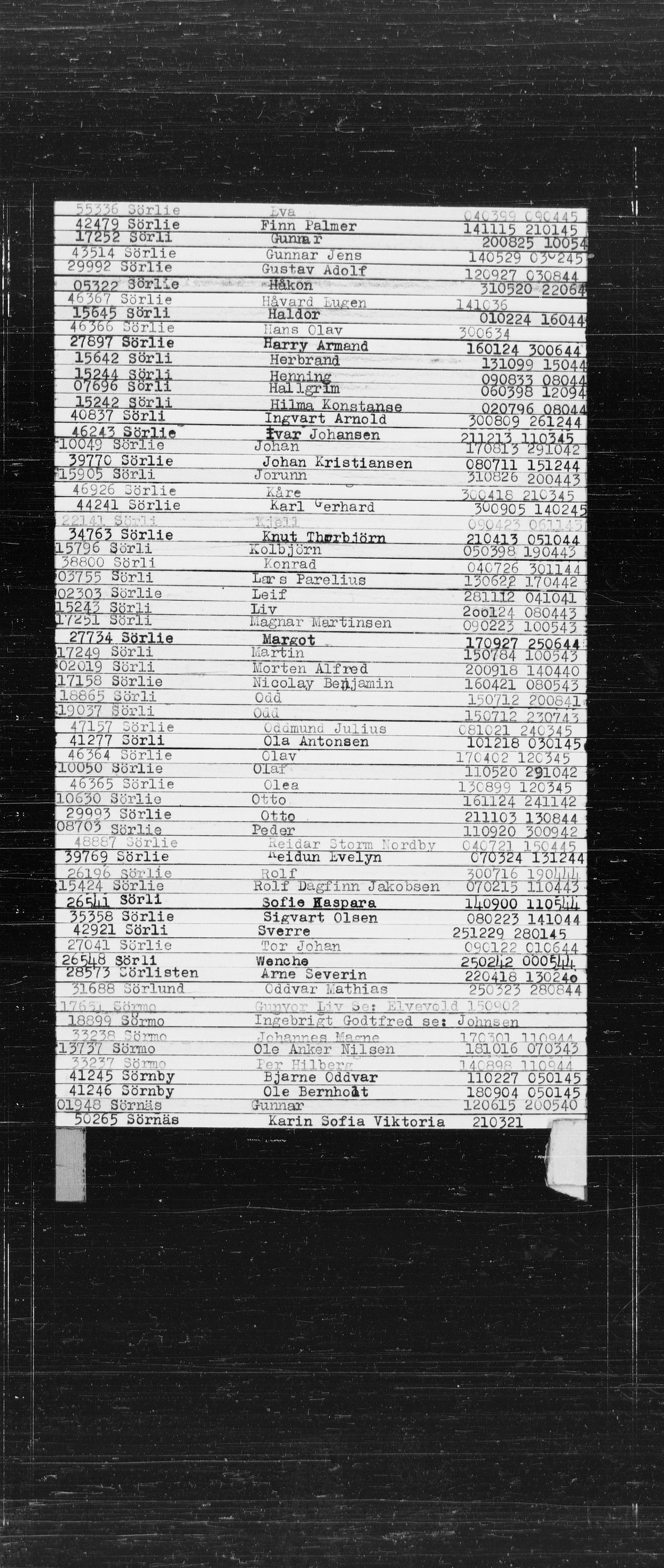 Den Kgl. Norske Legasjons Flyktningskontor, AV/RA-S-6753/V/Va/L0022: Kjesäterkartoteket.  Alfabetisk register, A-Å., 1940-1945, p. 862