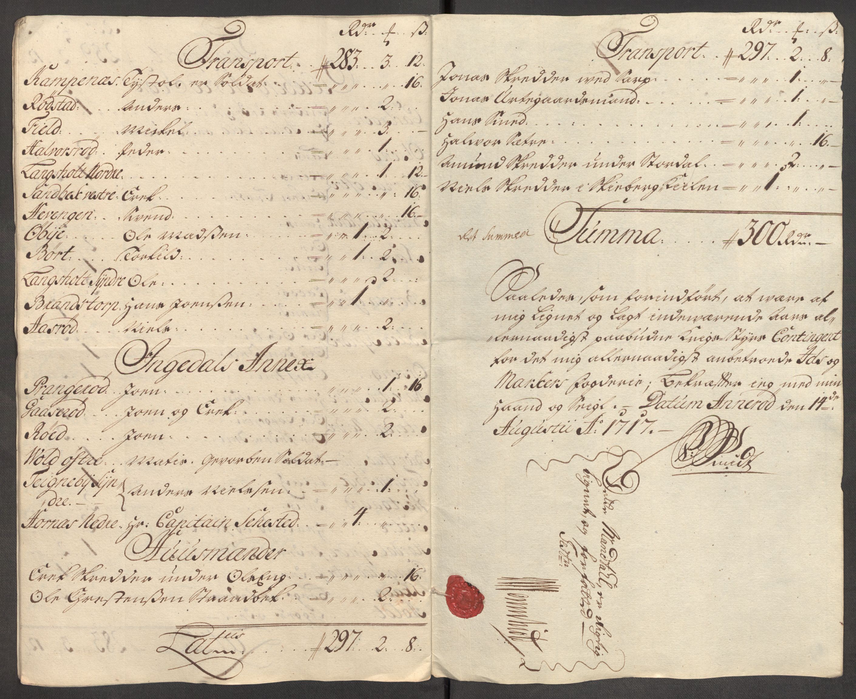 Rentekammeret inntil 1814, Reviderte regnskaper, Fogderegnskap, AV/RA-EA-4092/R01/L0024: Fogderegnskap Idd og Marker, 1717-1718, p. 85