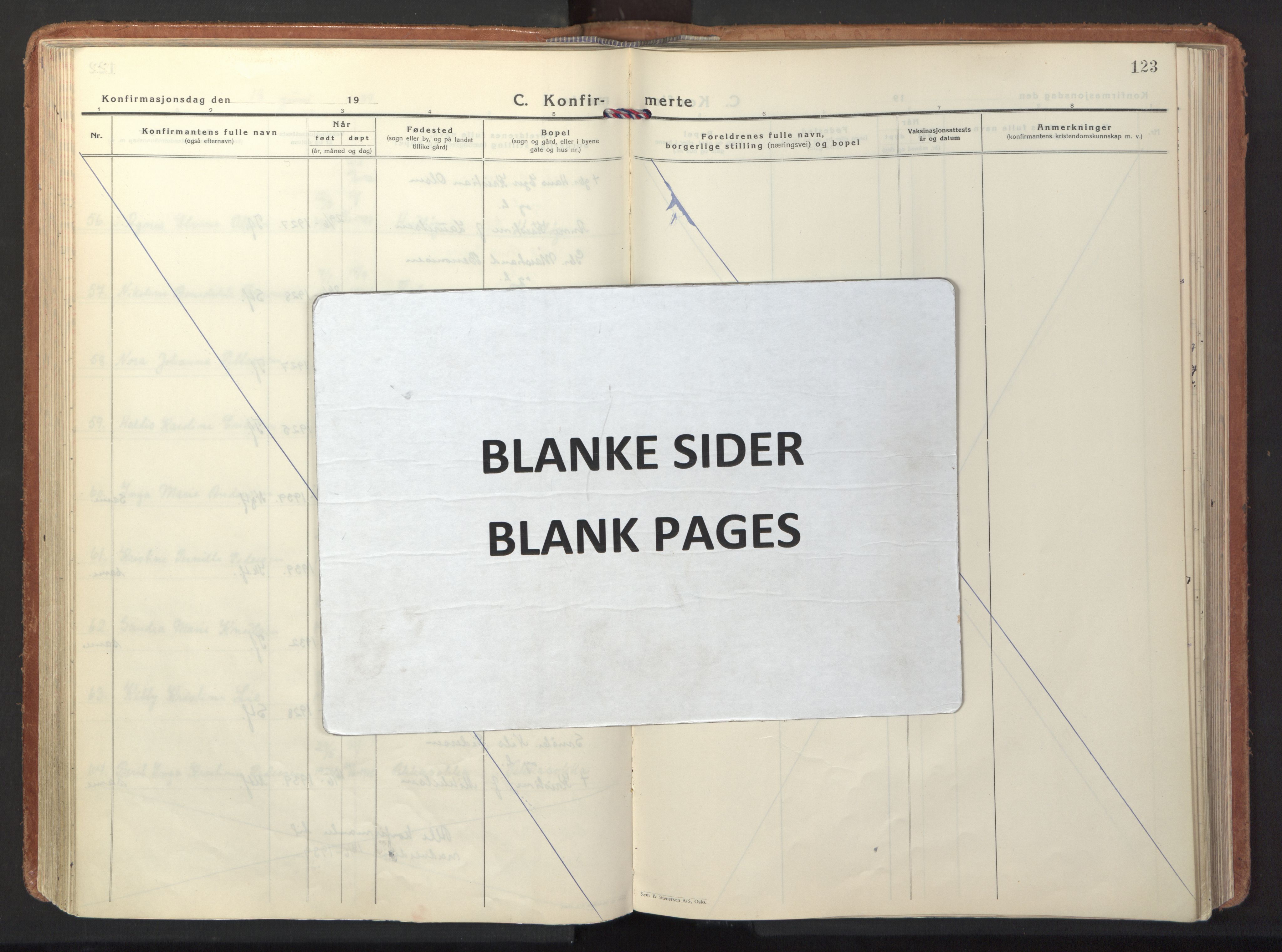 Ministerialprotokoller, klokkerbøker og fødselsregistre - Nordland, AV/SAT-A-1459/861/L0874: Parish register (official) no. 861A09, 1932-1939, p. 123