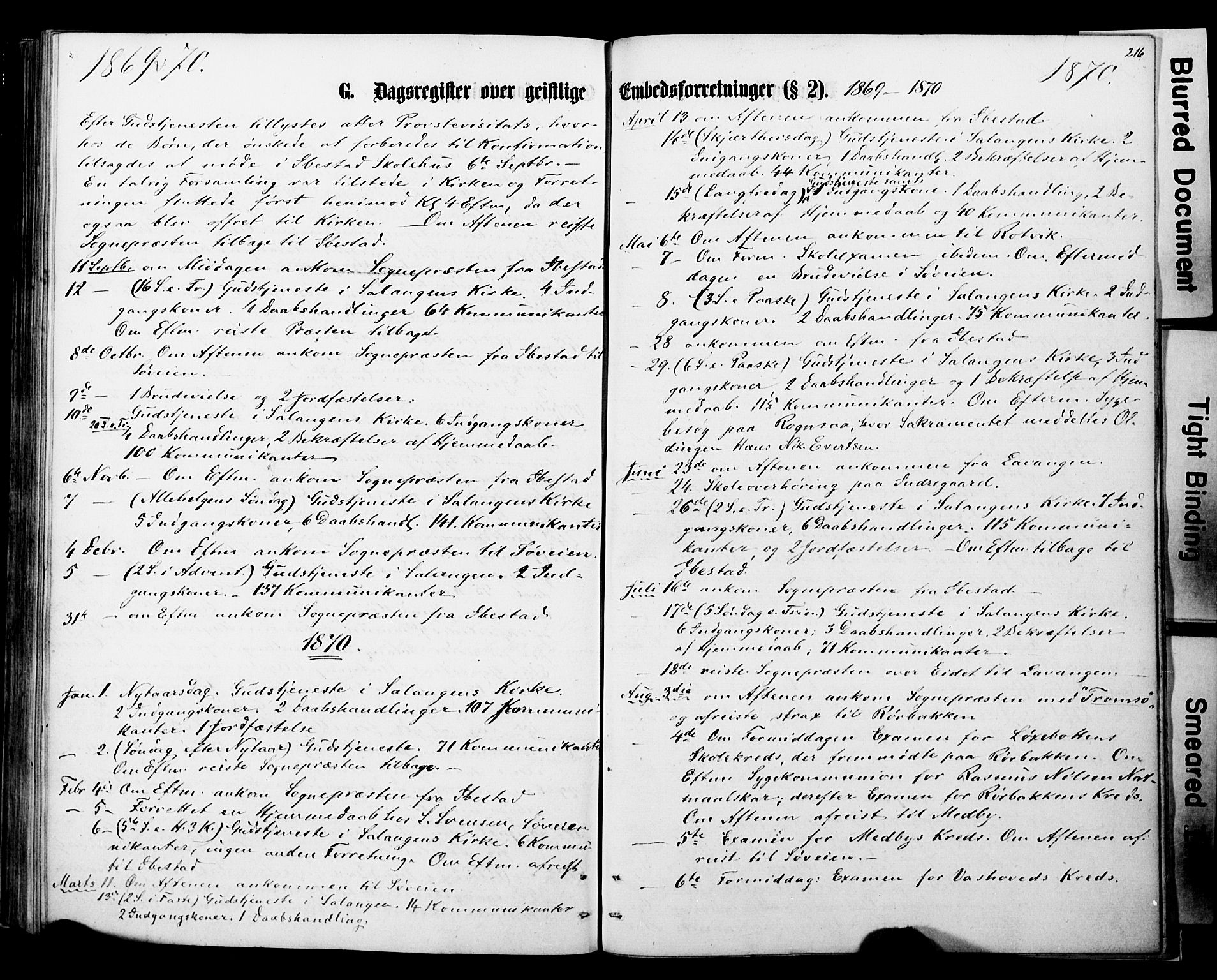 Ibestad sokneprestembete, SATØ/S-0077/H/Ha/Haa/L0013kirke: Parish register (official) no. 13, 1865-1879, p. 216