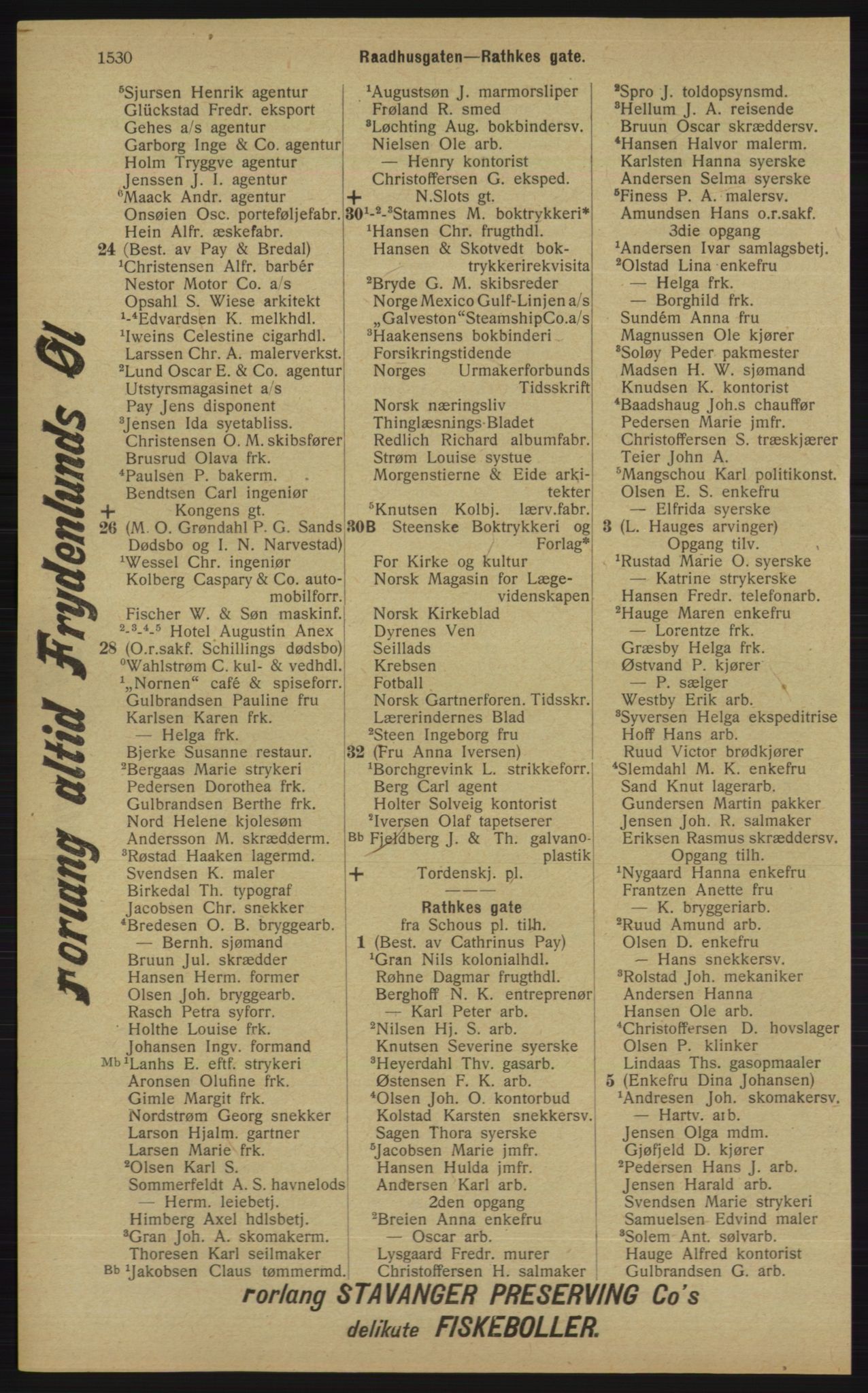 Kristiania/Oslo adressebok, PUBL/-, 1913, p. 1486