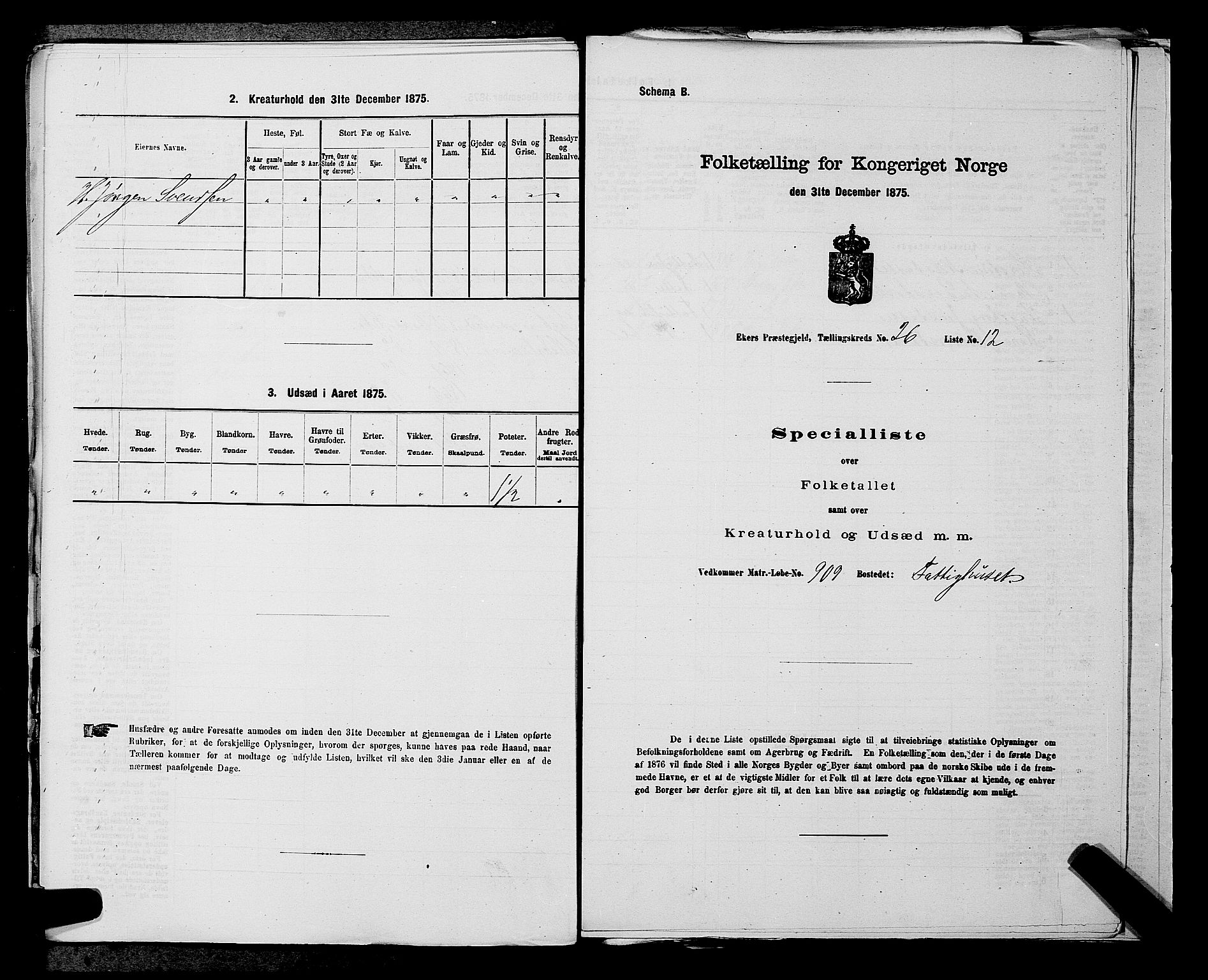 SAKO, 1875 census for 0624P Eiker, 1875, p. 4587