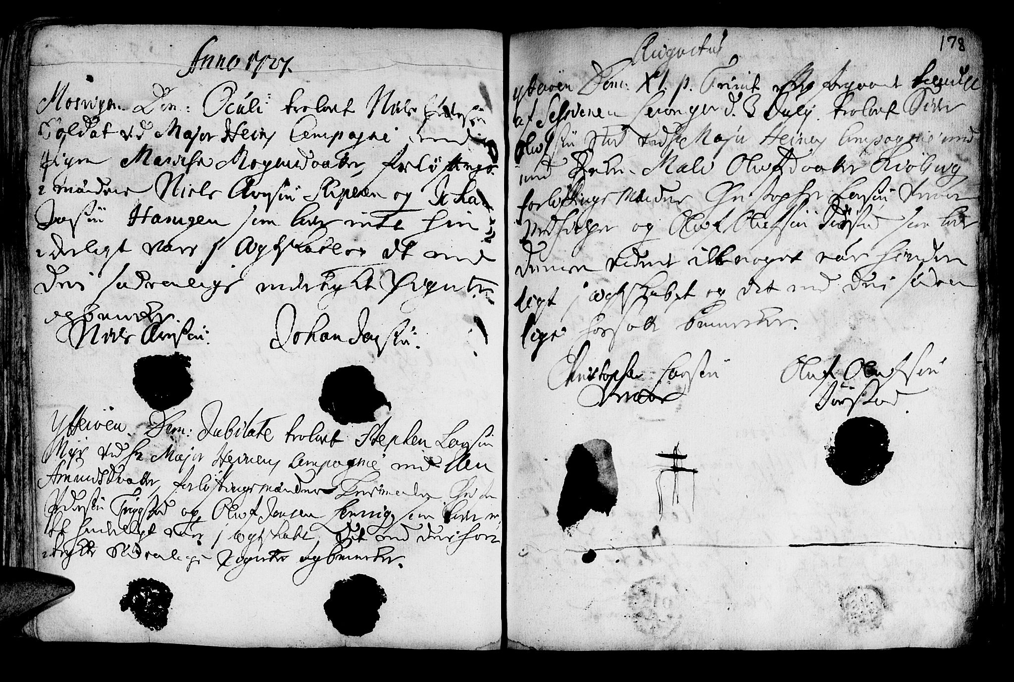 Ministerialprotokoller, klokkerbøker og fødselsregistre - Nord-Trøndelag, SAT/A-1458/722/L0215: Parish register (official) no. 722A02, 1718-1755, p. 178