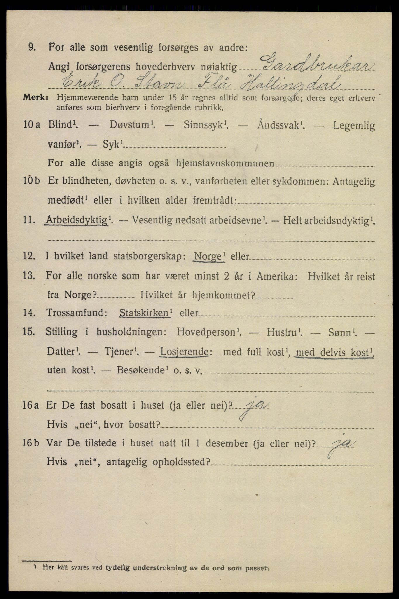 SAKO, 1920 census for Notodden, 1920, p. 7573