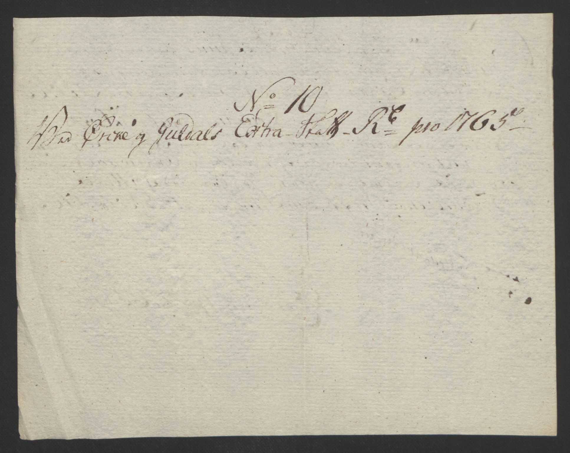 Rentekammeret inntil 1814, Reviderte regnskaper, Fogderegnskap, AV/RA-EA-4092/R60/L4094: Ekstraskatten Orkdal og Gauldal, 1762-1765, p. 288