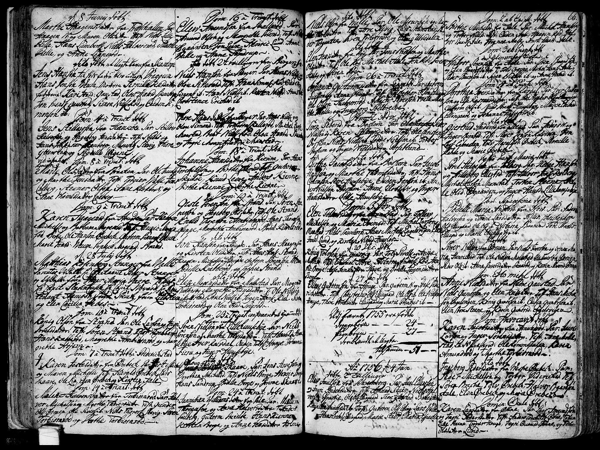 Onsøy prestekontor Kirkebøker, SAO/A-10914/F/Fa/L0001: Parish register (official) no. I 1, 1733-1814, p. 66