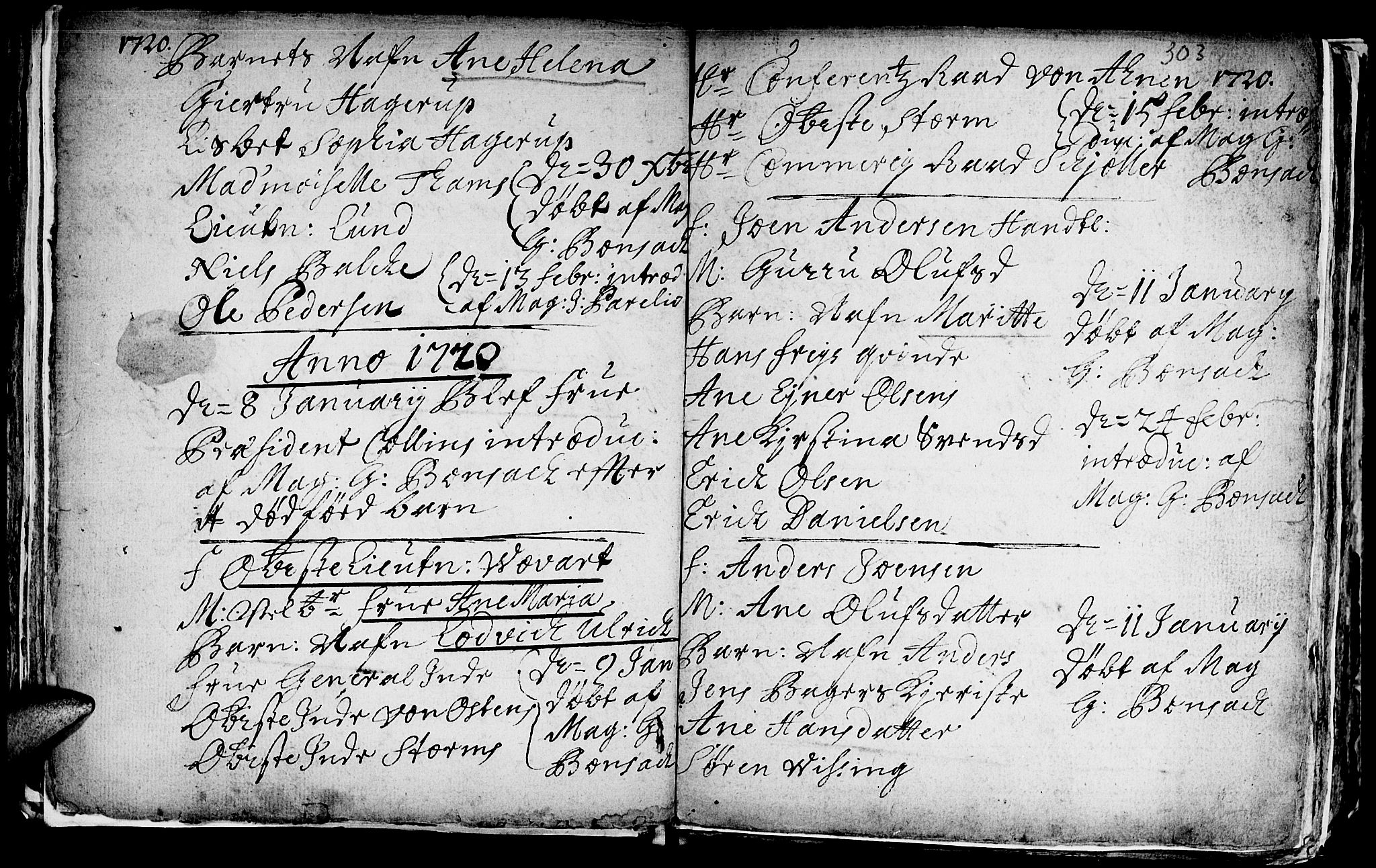 Ministerialprotokoller, klokkerbøker og fødselsregistre - Sør-Trøndelag, SAT/A-1456/601/L0035: Parish register (official) no. 601A03, 1713-1728, p. 303