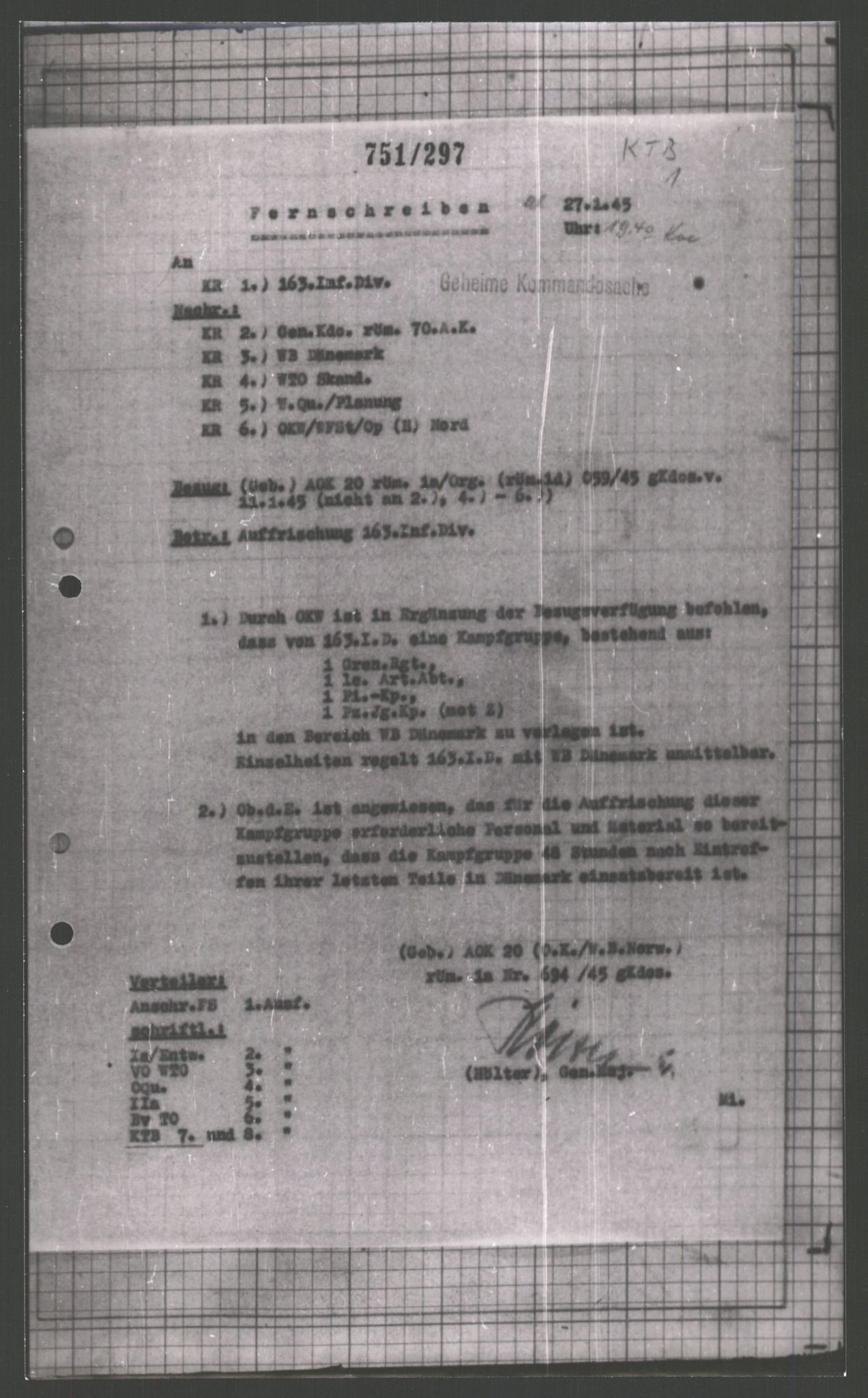 Forsvarets Overkommando. 2 kontor. Arkiv 11.4. Spredte tyske arkivsaker, AV/RA-RAFA-7031/D/Dar/Dara/L0002: Krigsdagbøker for 20. Gebirgs-Armee-Oberkommando (AOK 20), 1945, p. 322