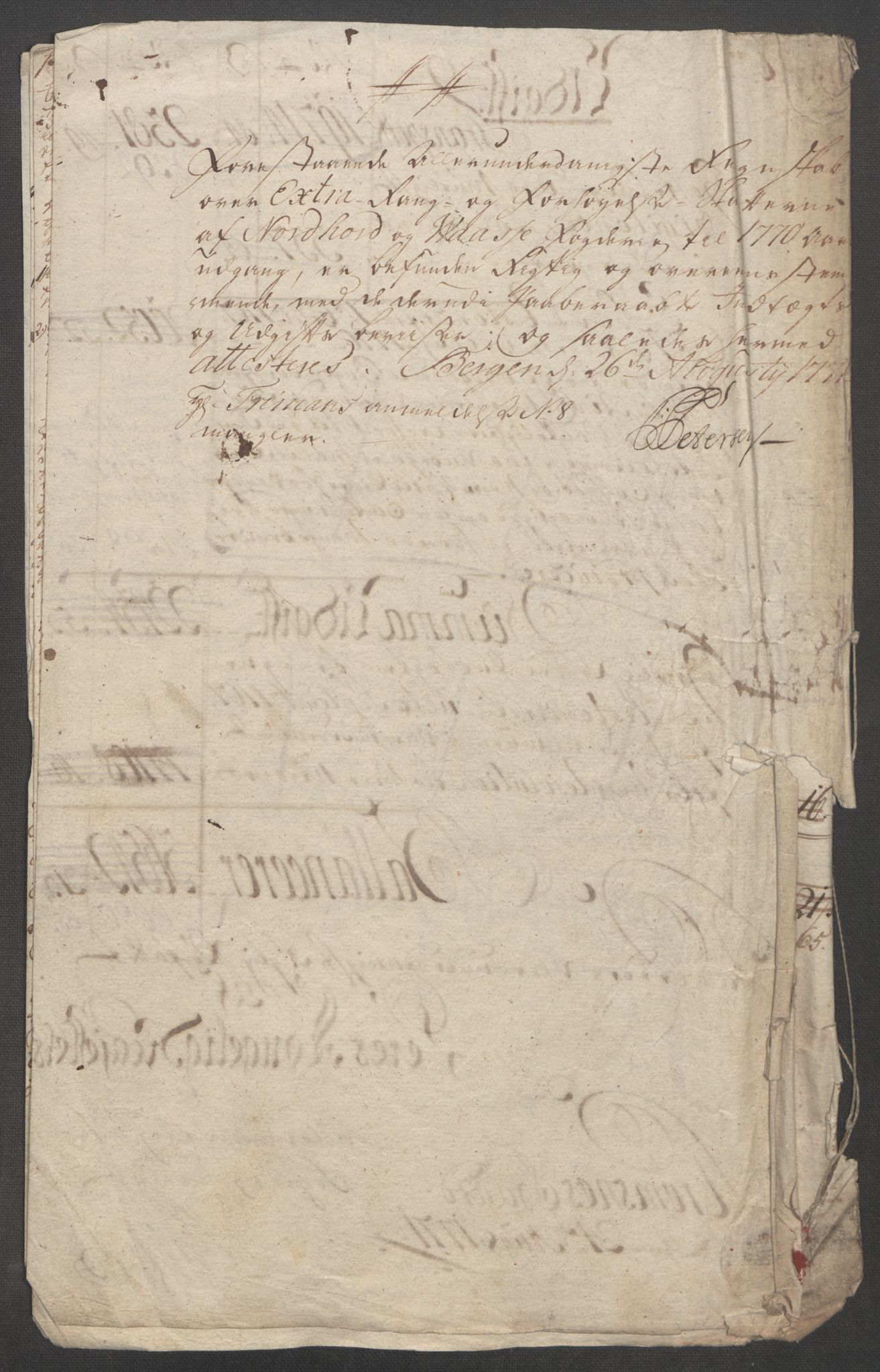 Rentekammeret inntil 1814, Reviderte regnskaper, Fogderegnskap, AV/RA-EA-4092/R51/L3303: Ekstraskatten Nordhordland og Voss, 1762-1772, p. 389