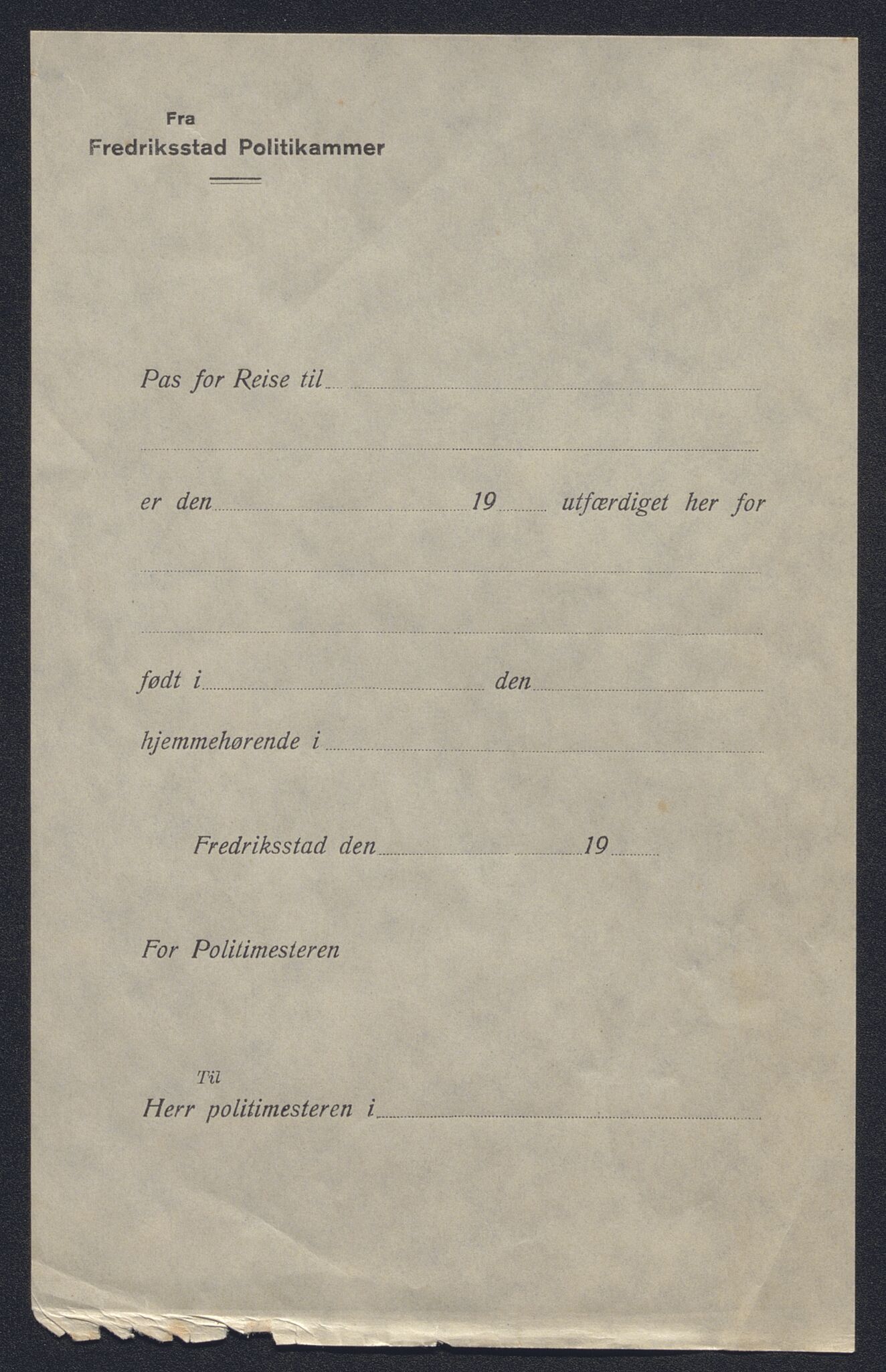 Fredrikstad politikammer, AV/SAO-A-10055/H/Ha/Haa/Haac/L0011: Passjournal, 1930-1935