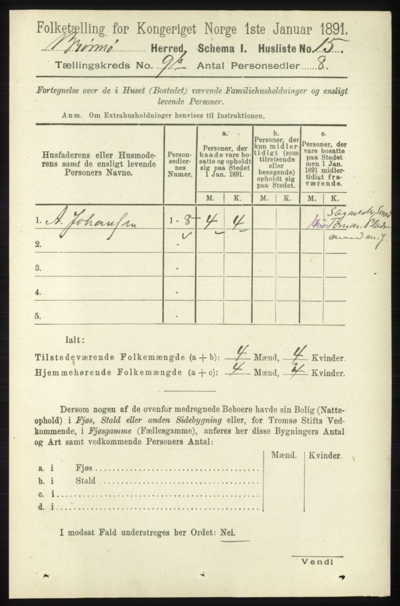 RA, 1891 census for 1814 Brønnøy, 1891, p. 5480