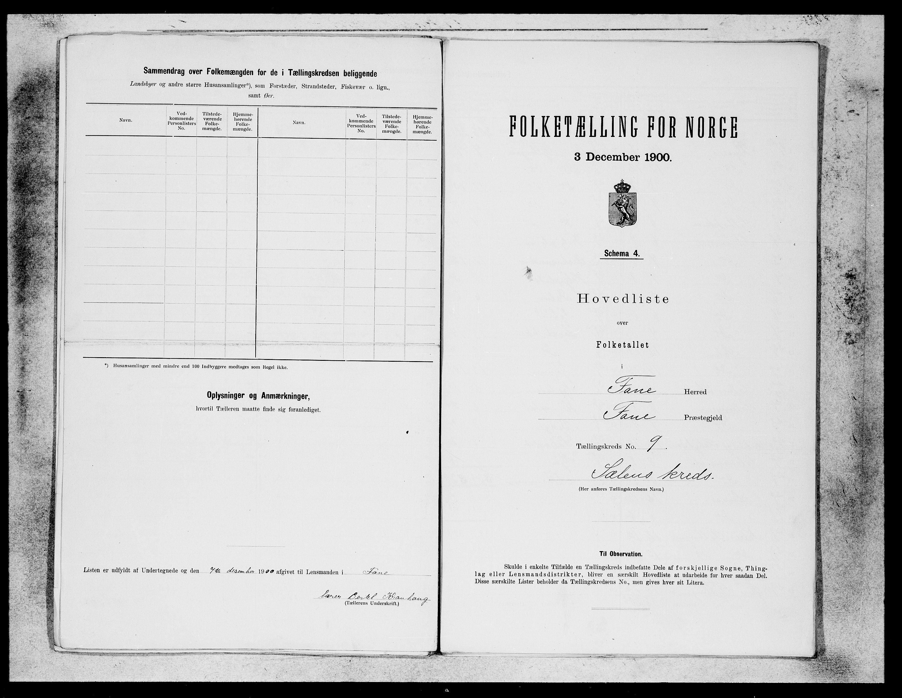 SAB, 1900 census for Fana, 1900, p. 19