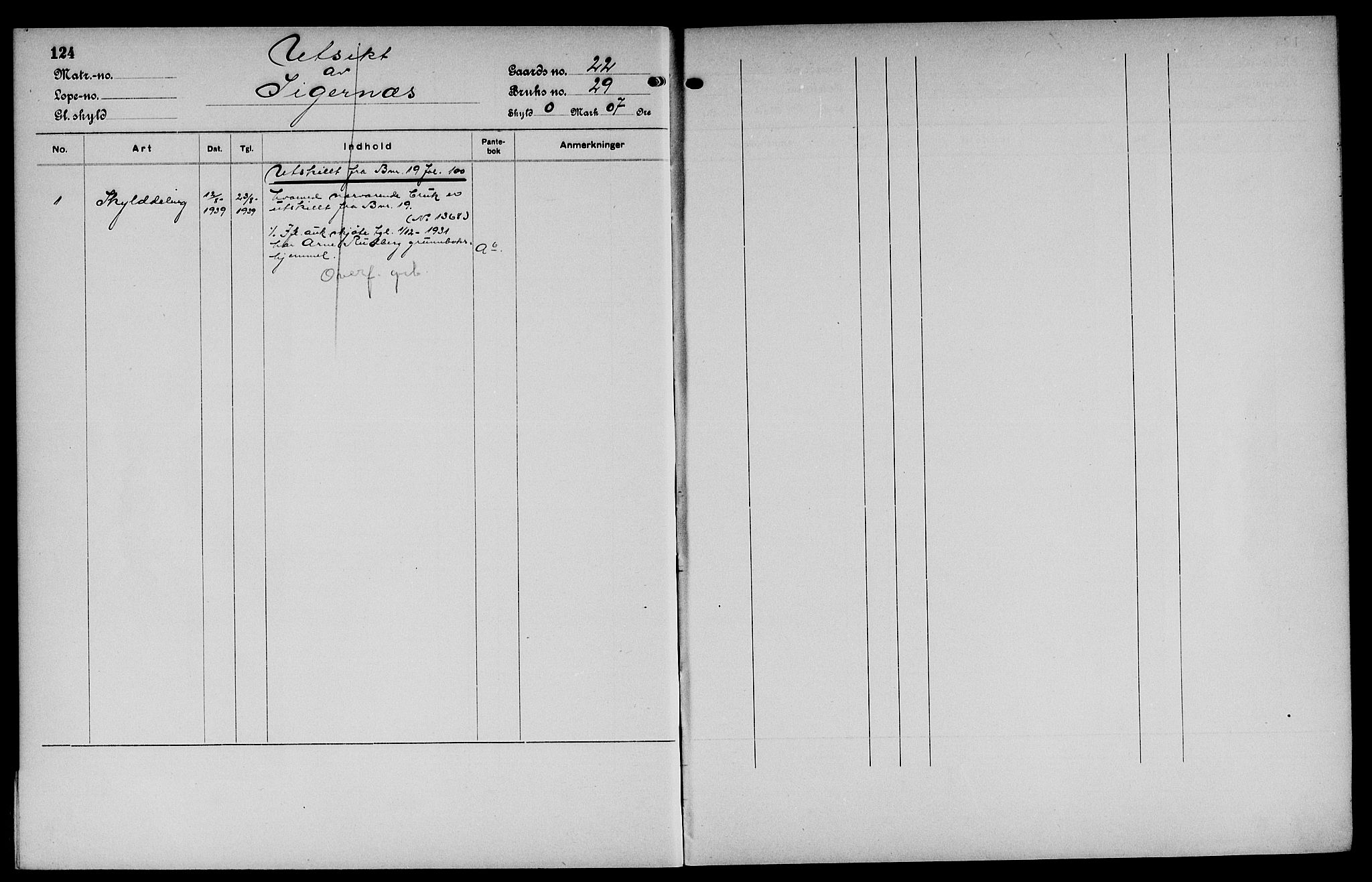 Vinger og Odal sorenskriveri, SAH/TING-022/H/Ha/Hac/Hacc/L0004: Mortgage register no. 3.4, 1923, p. 124