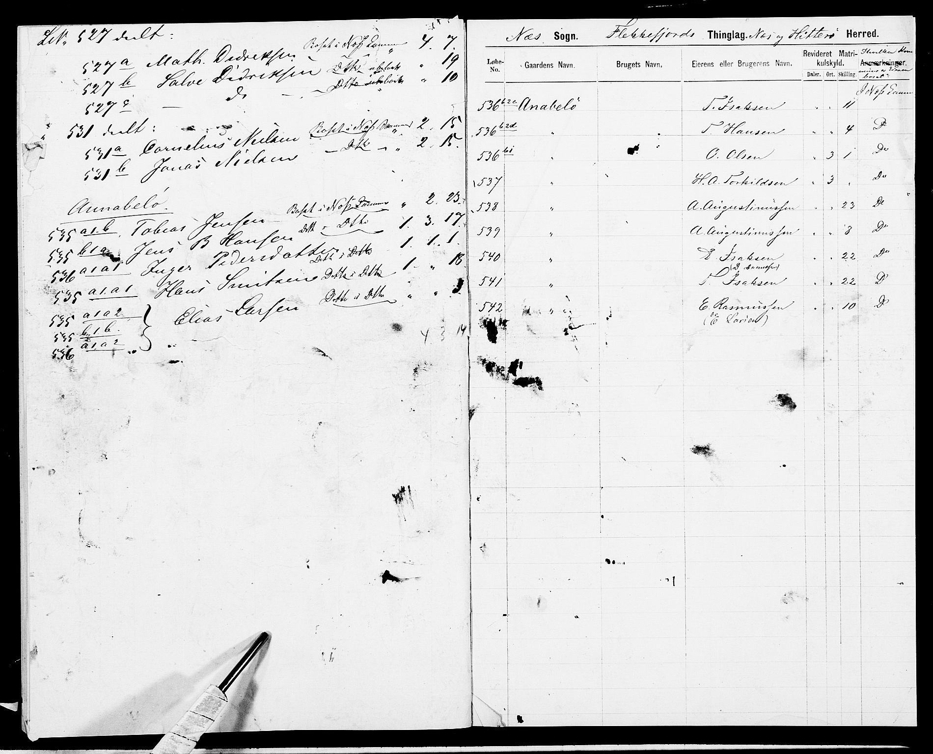 SAK, 1875 census for 1042L Flekkefjord/Nes og Hidra, 1875, p. 41