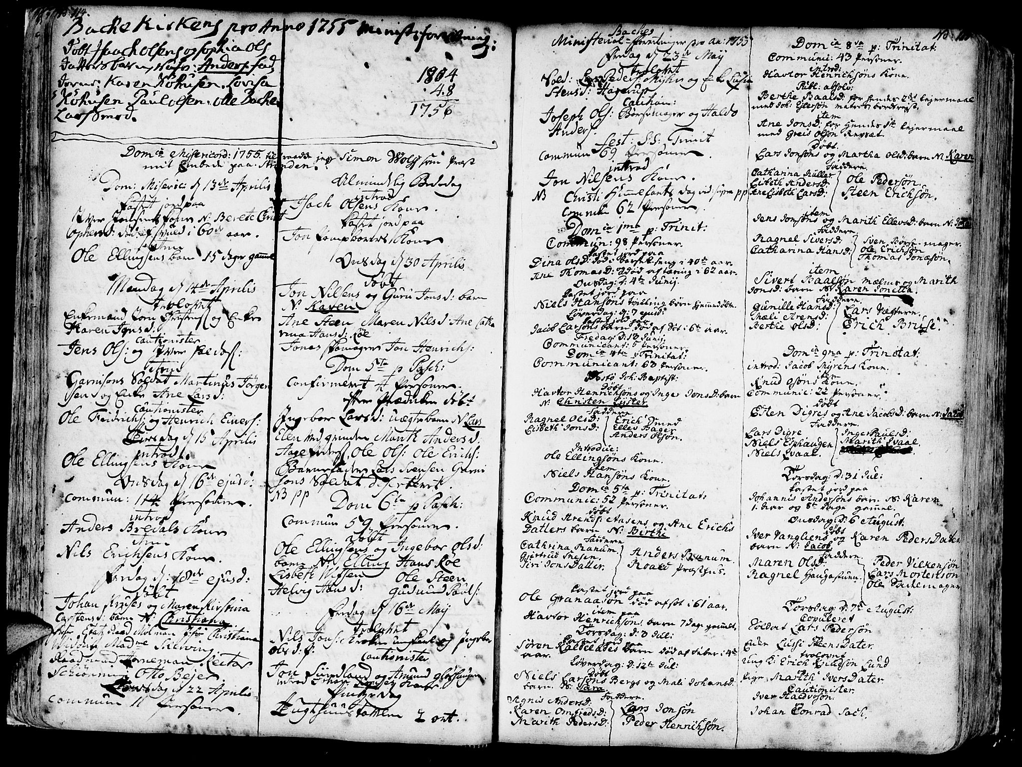 Ministerialprotokoller, klokkerbøker og fødselsregistre - Sør-Trøndelag, SAT/A-1456/606/L0276: Parish register (official) no. 606A01 /2, 1727-1779, p. 114-115