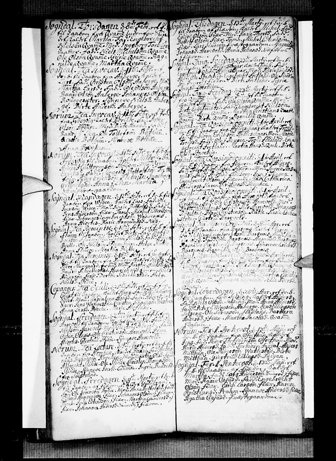 Sogndal sokneprestembete, SAB/A-81301/H/Haa/Haaa/L0002: Parish register (official) no. A 2, 1725-1741, p. 29