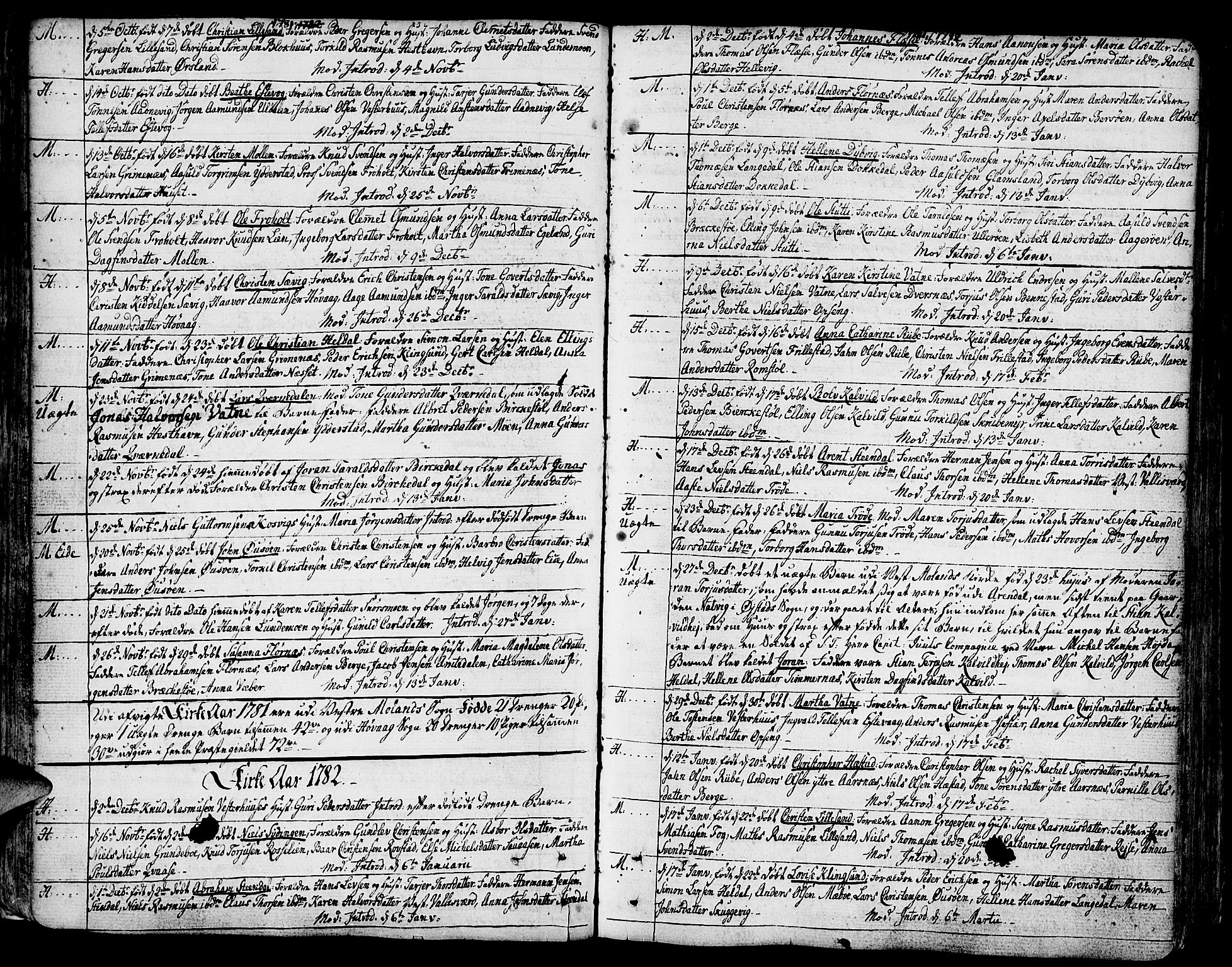 Vestre Moland sokneprestkontor, SAK/1111-0046/F/Fa/Fab/L0002: Parish register (official) no. A 2, 1760-1816, p. 51