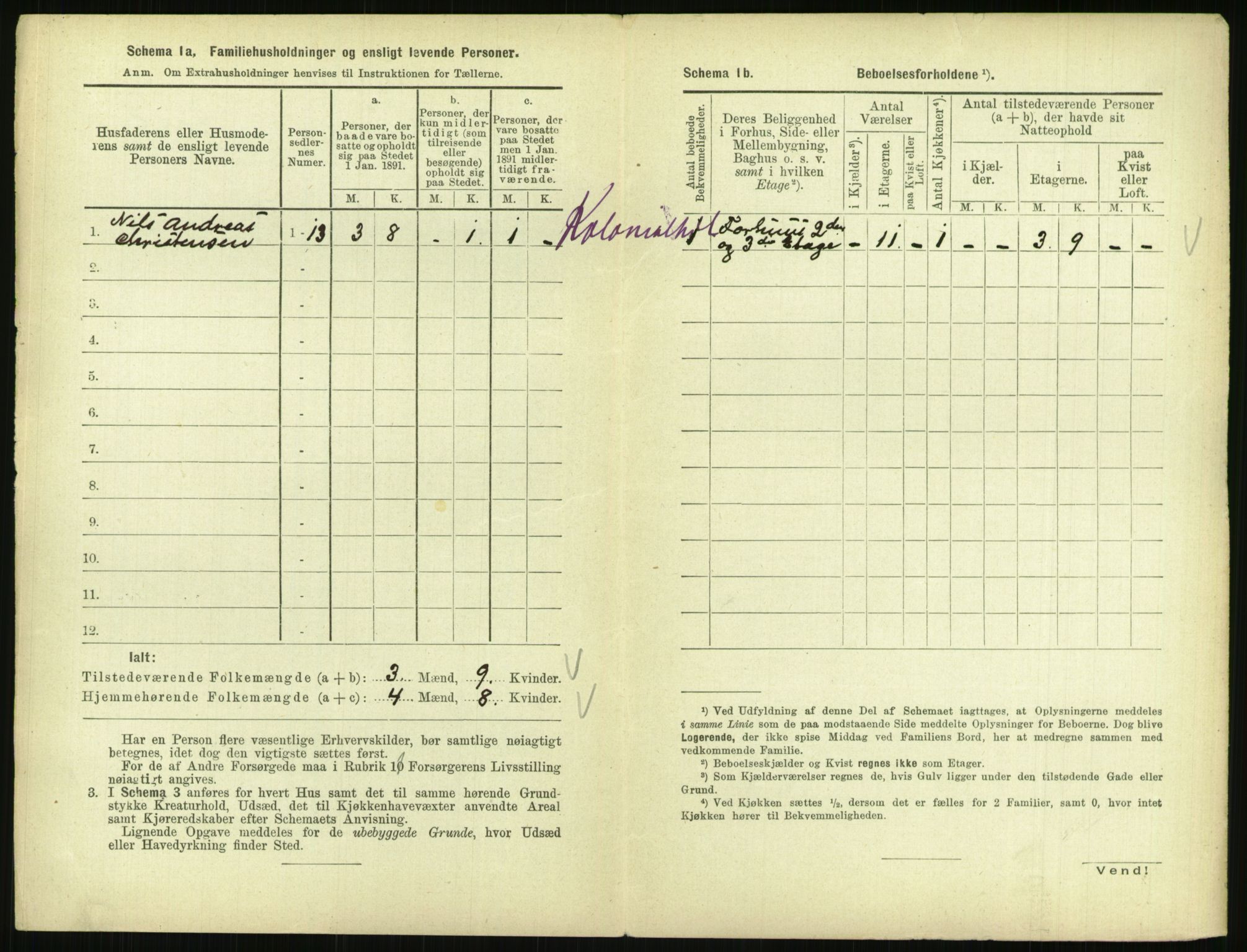 RA, 1891 census for 0903 Arendal, 1891, p. 667