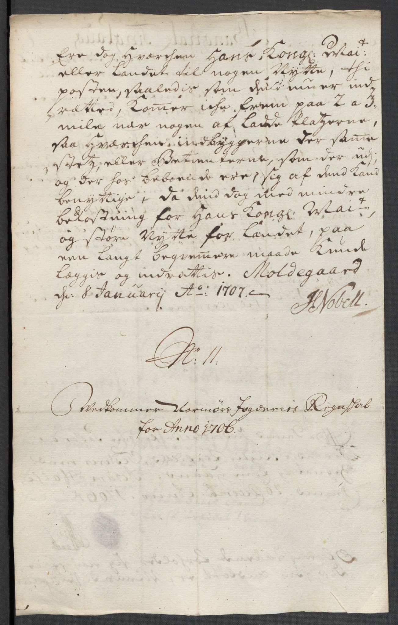 Rentekammeret inntil 1814, Reviderte regnskaper, Fogderegnskap, AV/RA-EA-4092/R56/L3742: Fogderegnskap Nordmøre, 1706-1707, p. 121