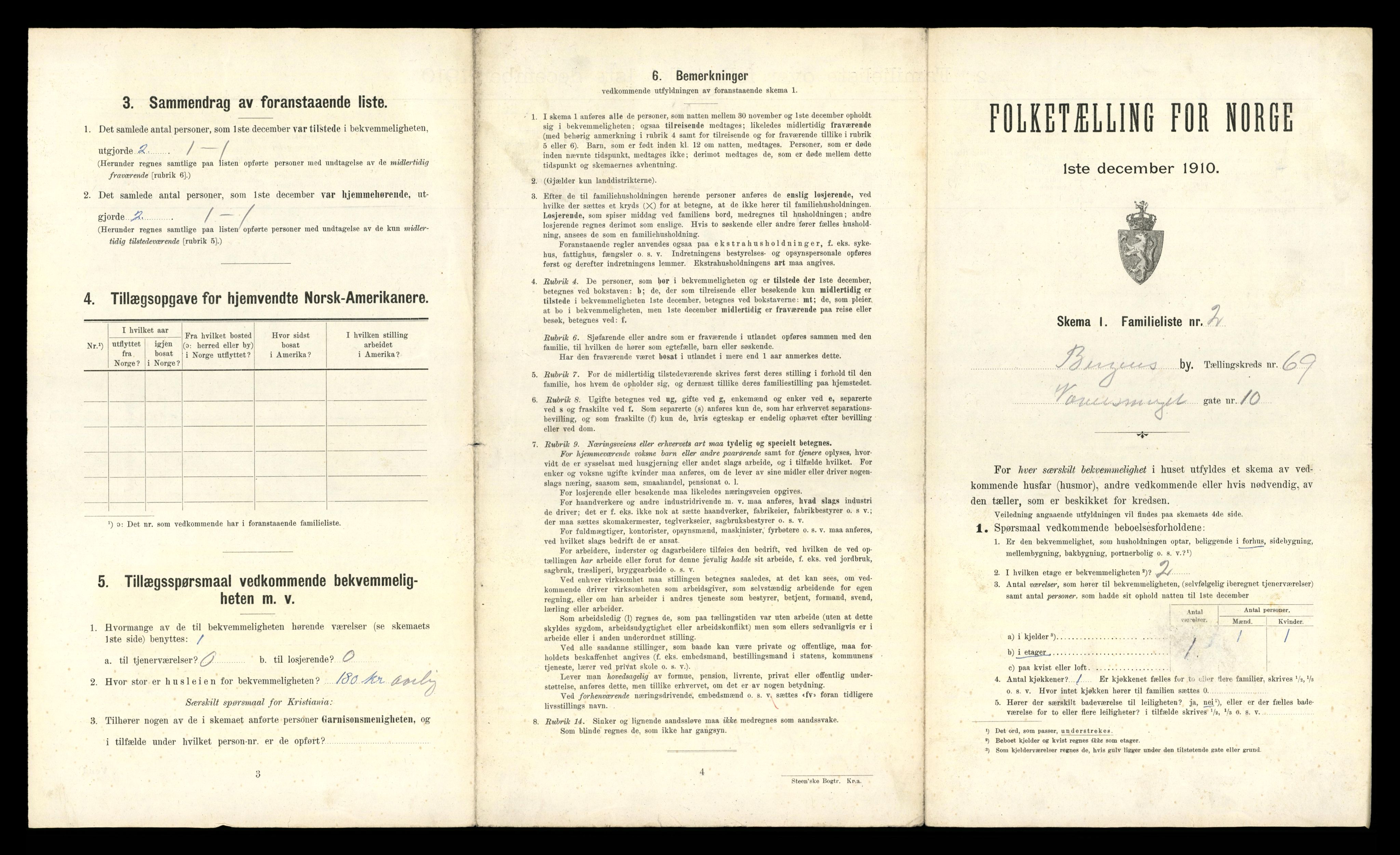 RA, 1910 census for Bergen, 1910, p. 24131