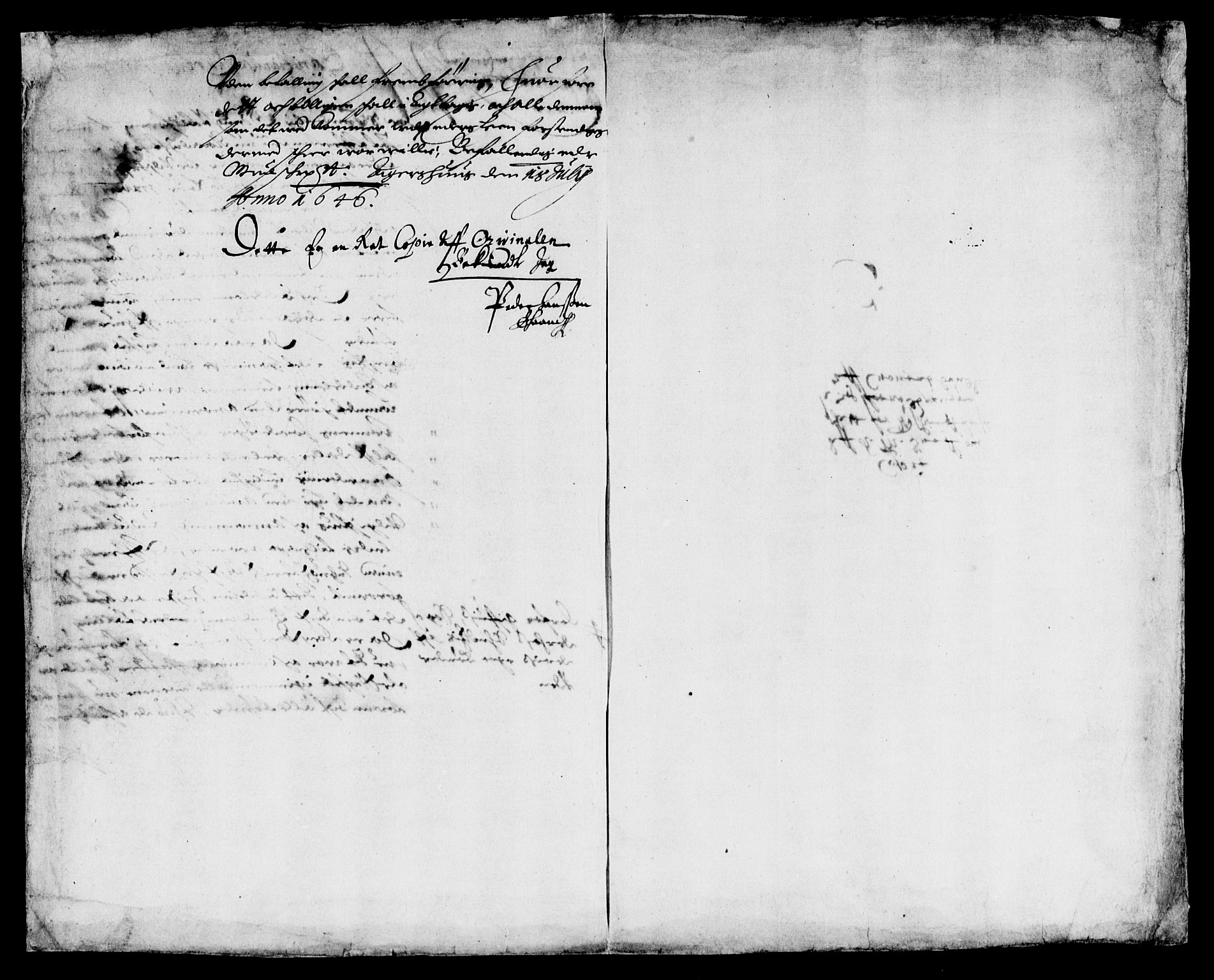 Rentekammeret inntil 1814, Reviderte regnskaper, Lensregnskaper, AV/RA-EA-5023/R/Rb/Rbp/L0033: Bratsberg len, 1646-1648