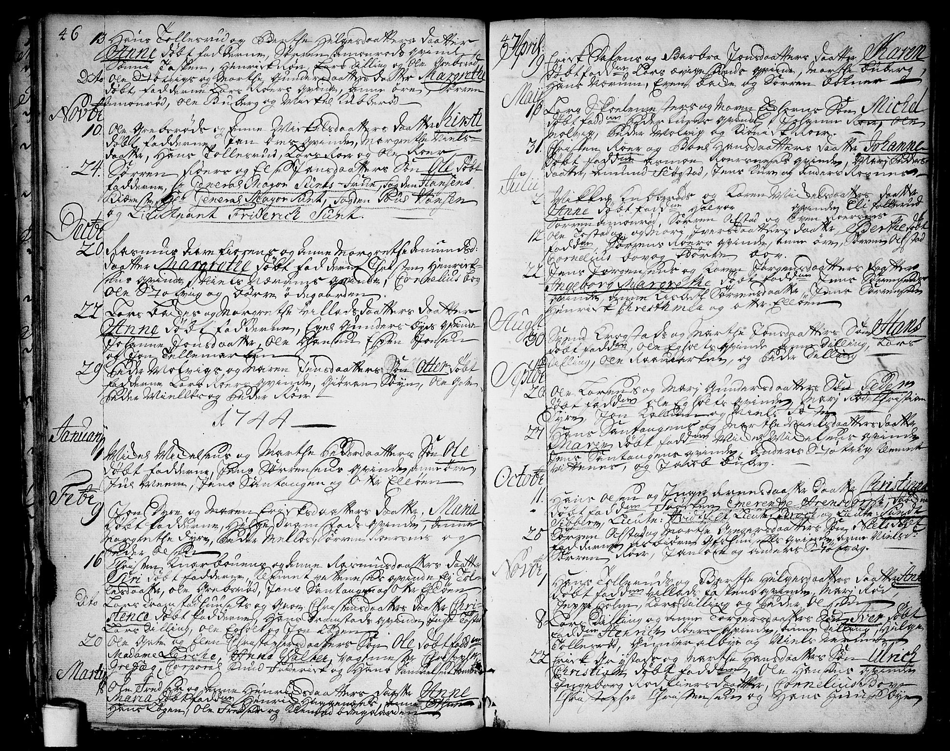 Rygge prestekontor Kirkebøker, SAO/A-10084b/F/Fa/L0001: Parish register (official) no. 1, 1725-1771, p. 46-47