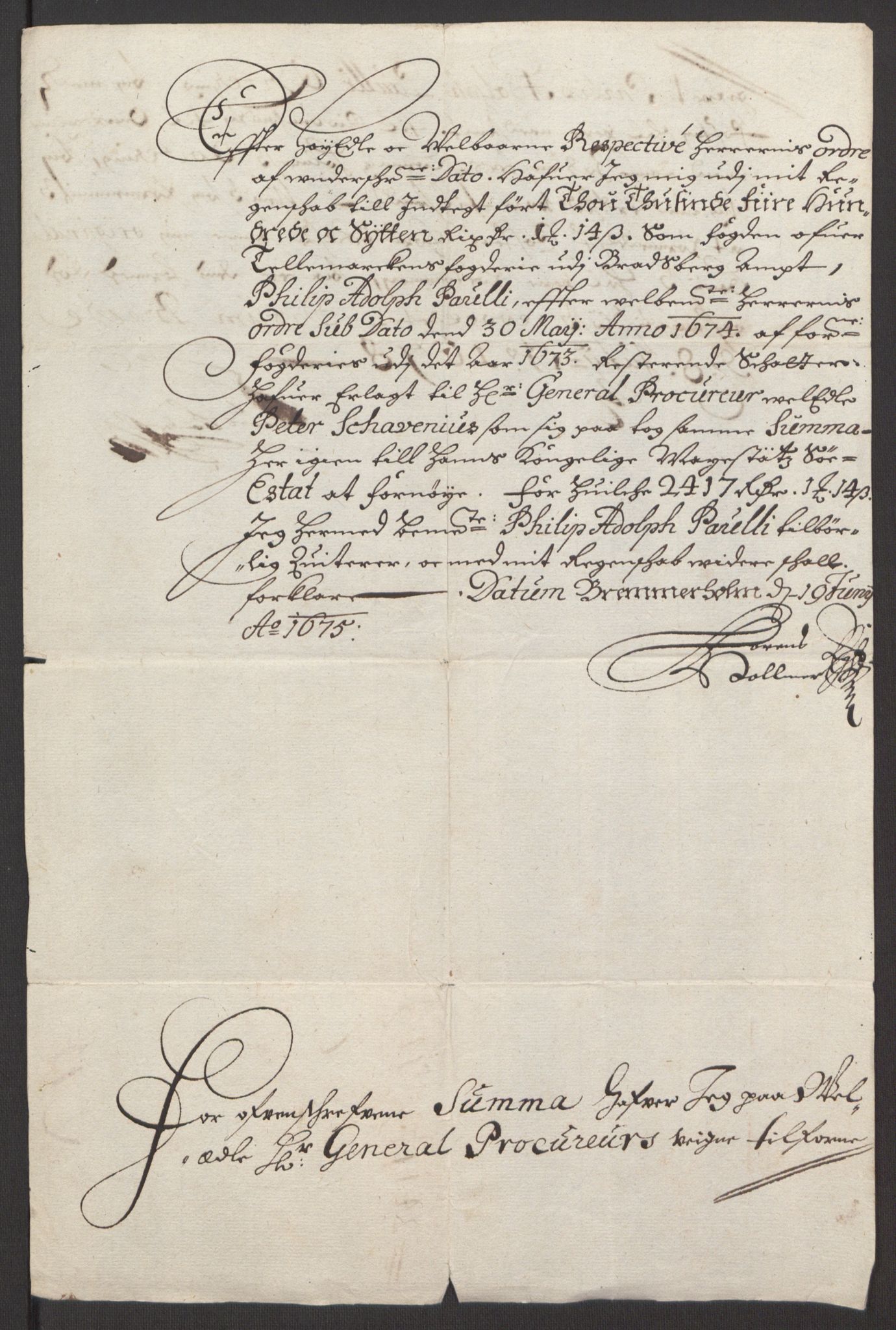 Rentekammeret inntil 1814, Reviderte regnskaper, Fogderegnskap, AV/RA-EA-4092/R35/L2061: Fogderegnskap Øvre og Nedre Telemark, 1673-1674, p. 261