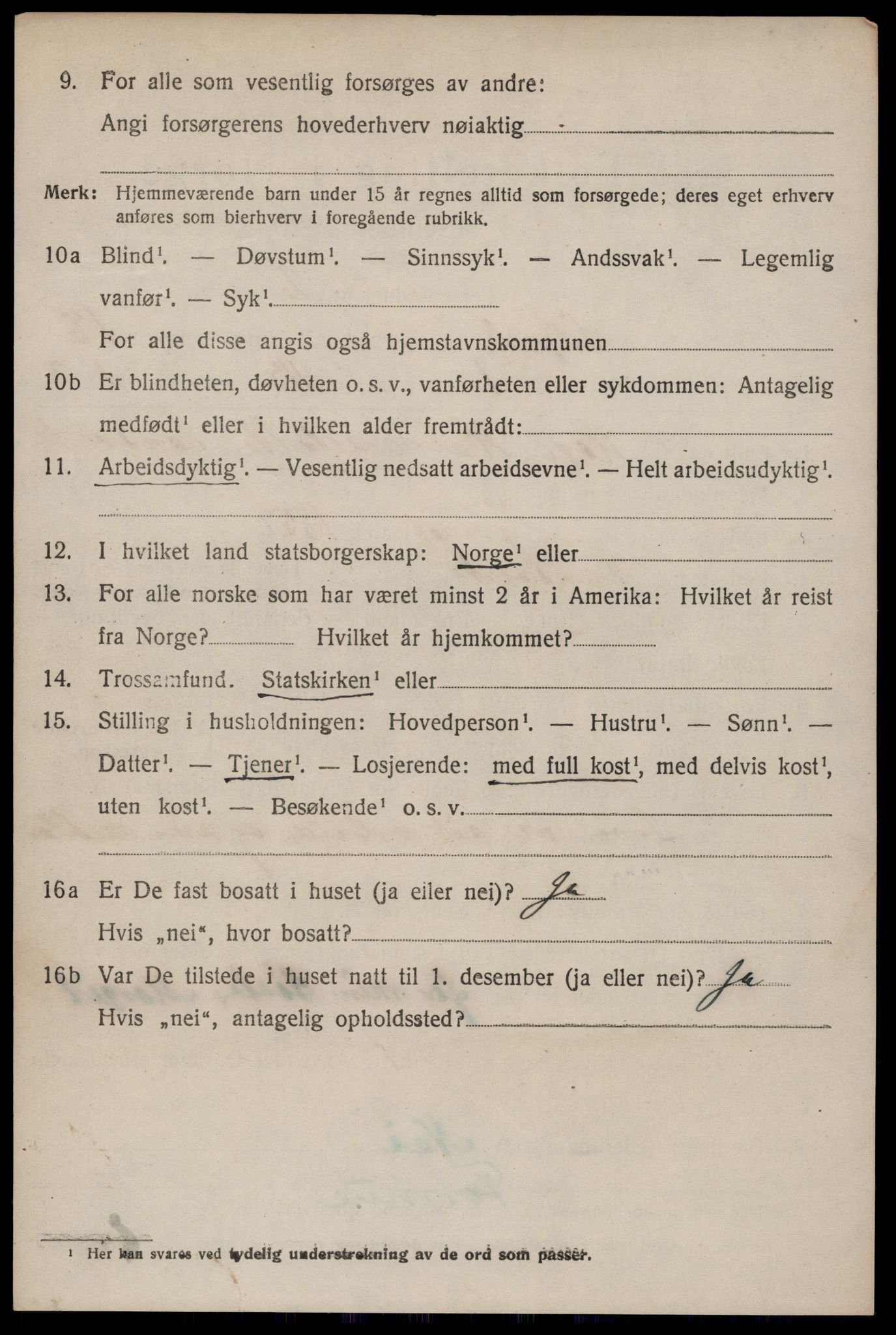 SAKO, 1920 census for Seljord, 1920, p. 6003