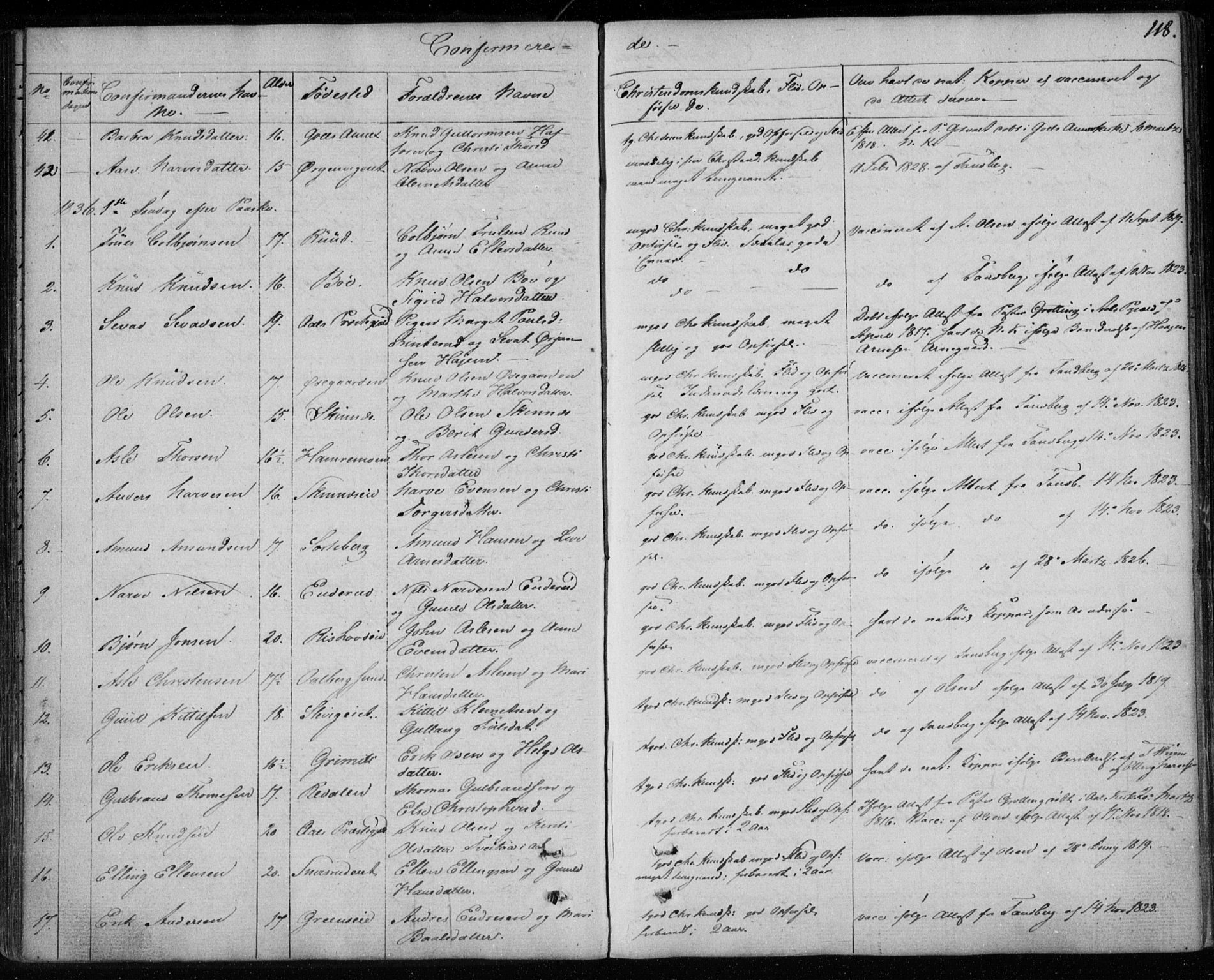 Krødsherad kirkebøker, SAKO/A-19/F/Fa/L0002: Parish register (official) no. 2, 1829-1851, p. 118