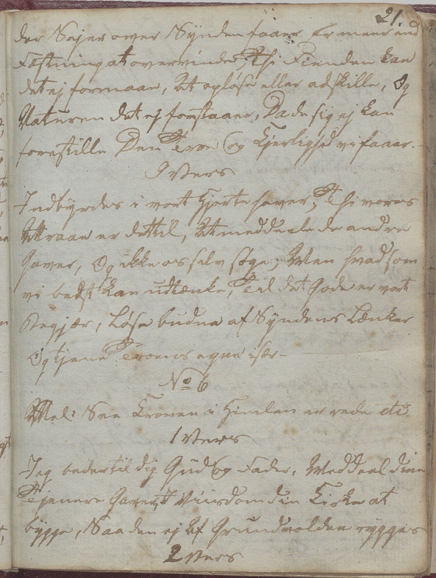 Heggtveitsamlingen, TMF/A-1007/H/L0047/0005: Kopibøker, brev etc.  / "MF I"(Kopibok frå Heggtveits samling), 1800-1823, p. 21