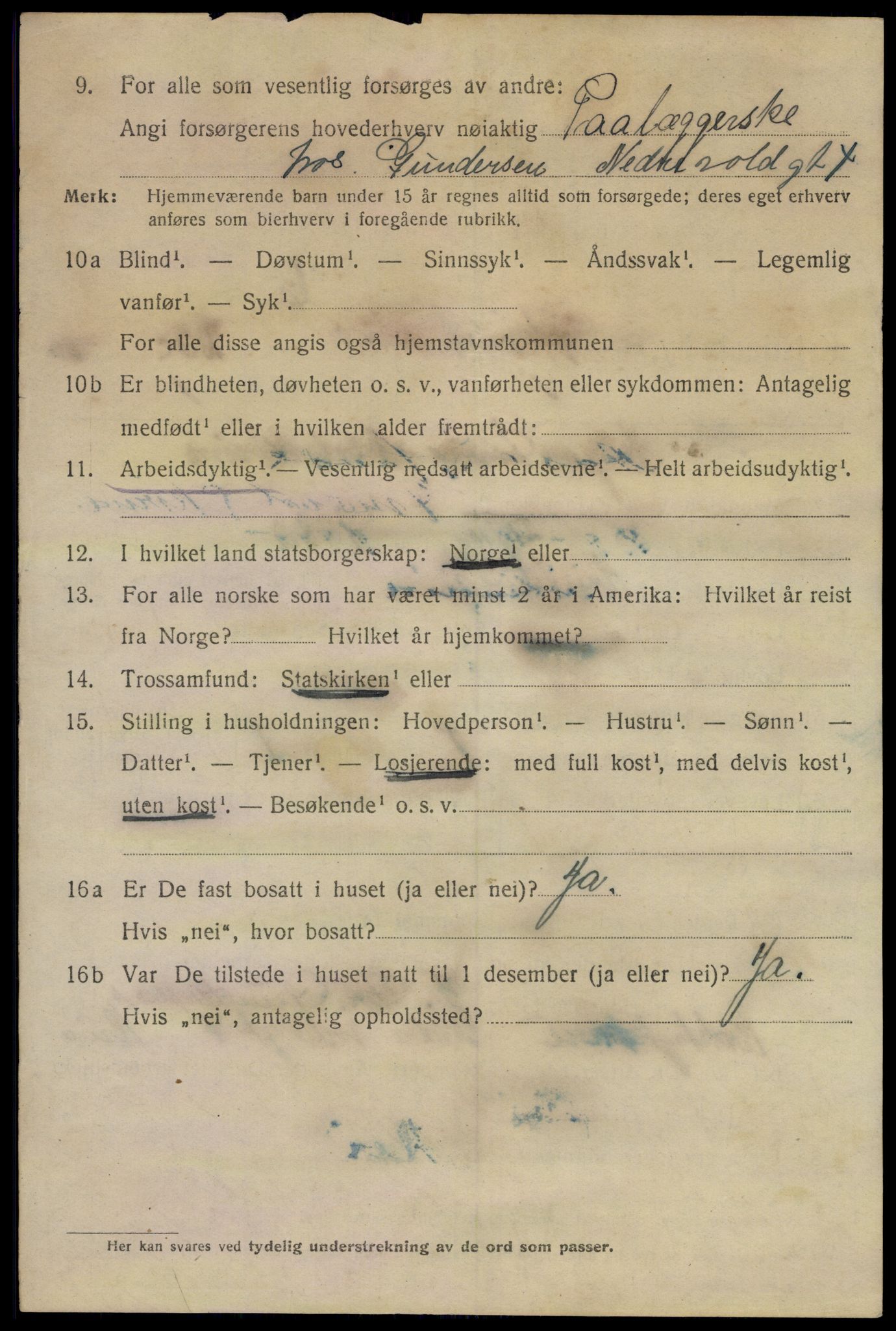 SAO, 1920 census for Kristiania, 1920, p. 171766