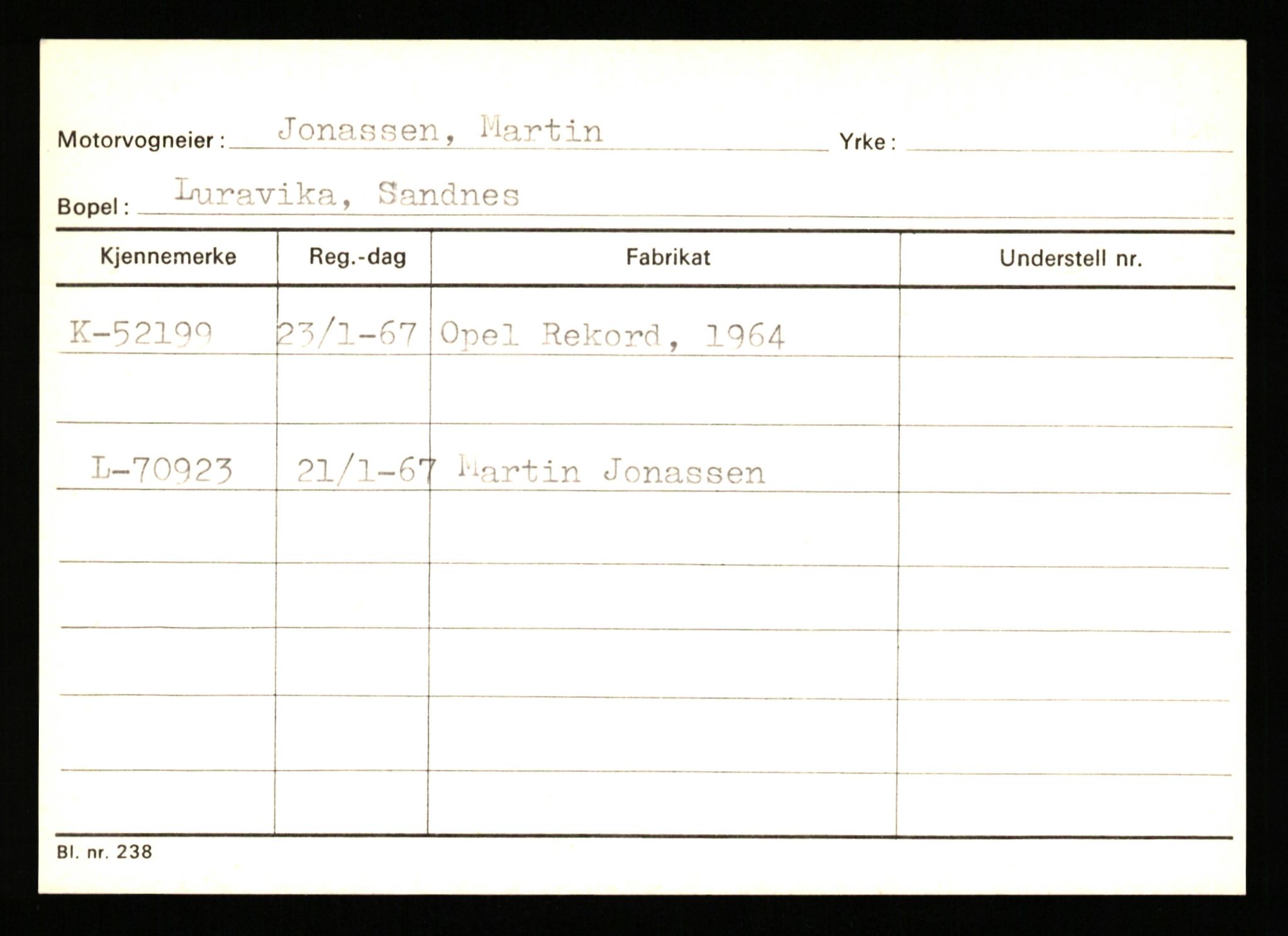 Stavanger trafikkstasjon, AV/SAST-A-101942/0/G/L0007: Registreringsnummer: 49019 - 67460, 1930-1971, p. 837