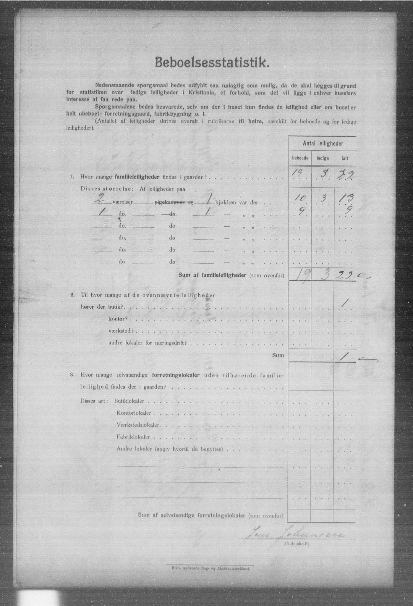 OBA, Municipal Census 1904 for Kristiania, 1904, p. 2751