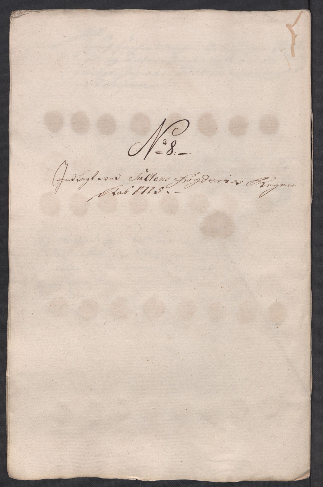 Rentekammeret inntil 1814, Reviderte regnskaper, Fogderegnskap, AV/RA-EA-4092/R66/L4585: Fogderegnskap Salten, 1715, p. 116