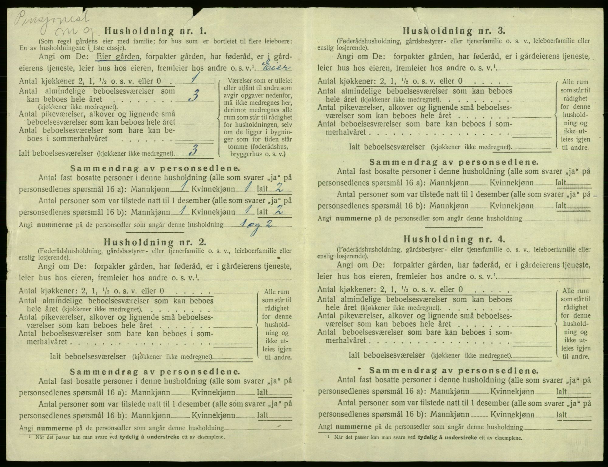 SAB, 1920 census for Laksevåg, 1920, p. 1197