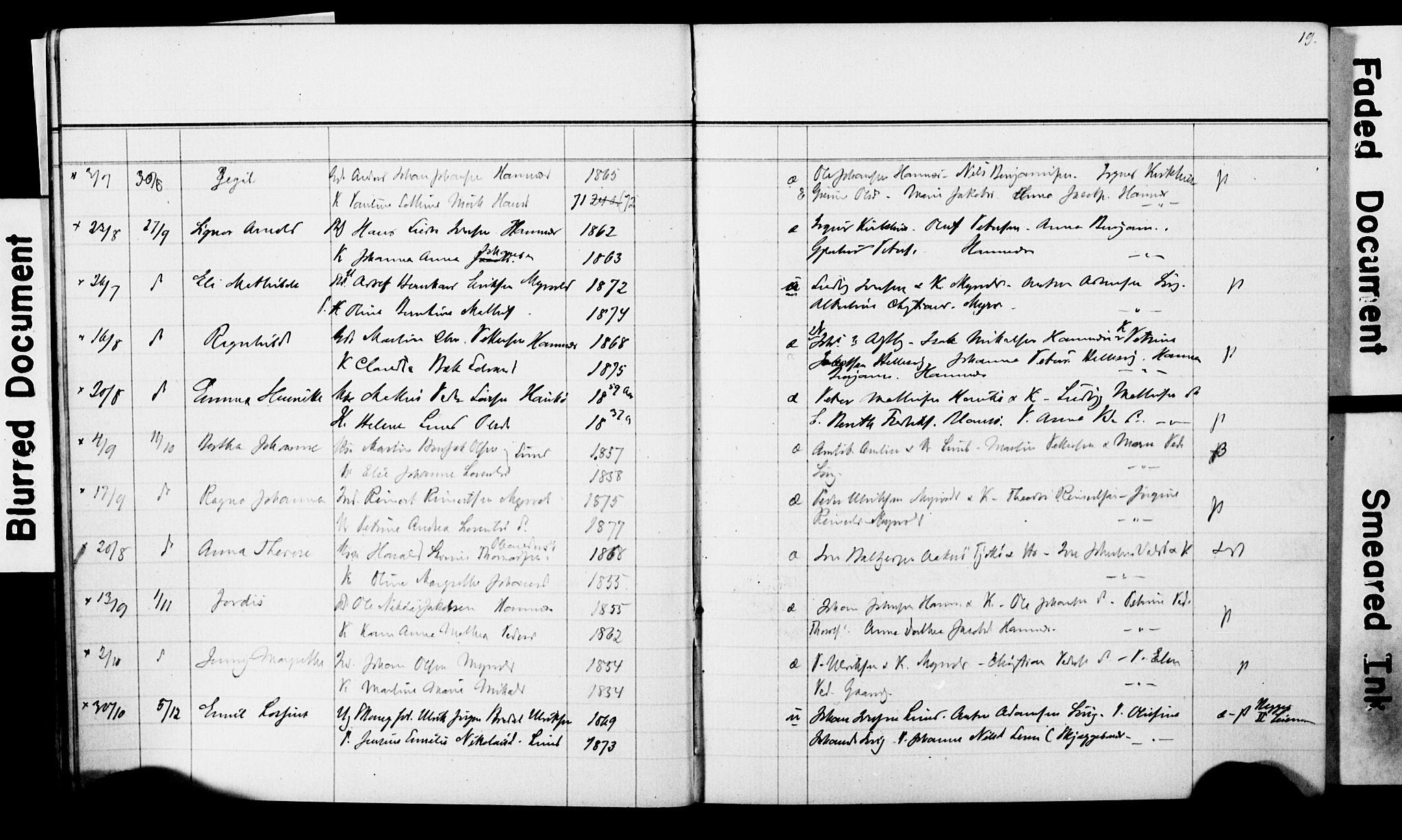 Ministerialprotokoller, klokkerbøker og fødselsregistre - Nordland, AV/SAT-A-1459/830/L0465: Parish register (copy) no. 830C07, 1891-1905, p. 19