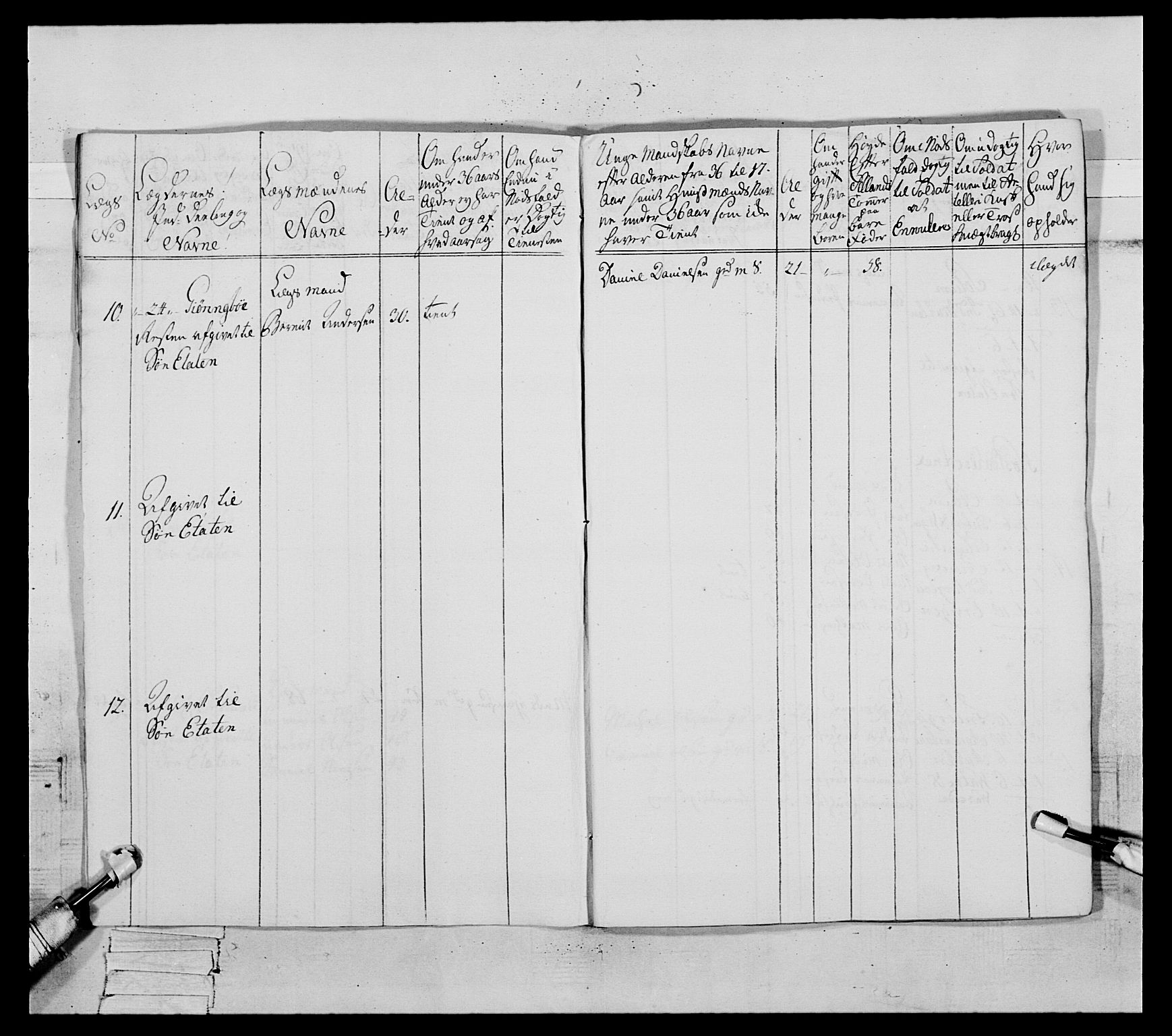 Generalitets- og kommissariatskollegiet, Det kongelige norske kommissariatskollegium, RA/EA-5420/E/Eh/L0091: 1. Bergenhusiske nasjonale infanteriregiment, 1780-1783, p. 12