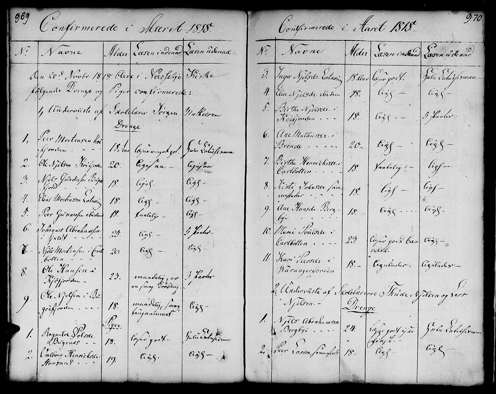 Vadsø sokneprestkontor, SATØ/S-1325/H/Ha/L0002kirke: Parish register (official) no. 2, 1764-1821, p. 969-970