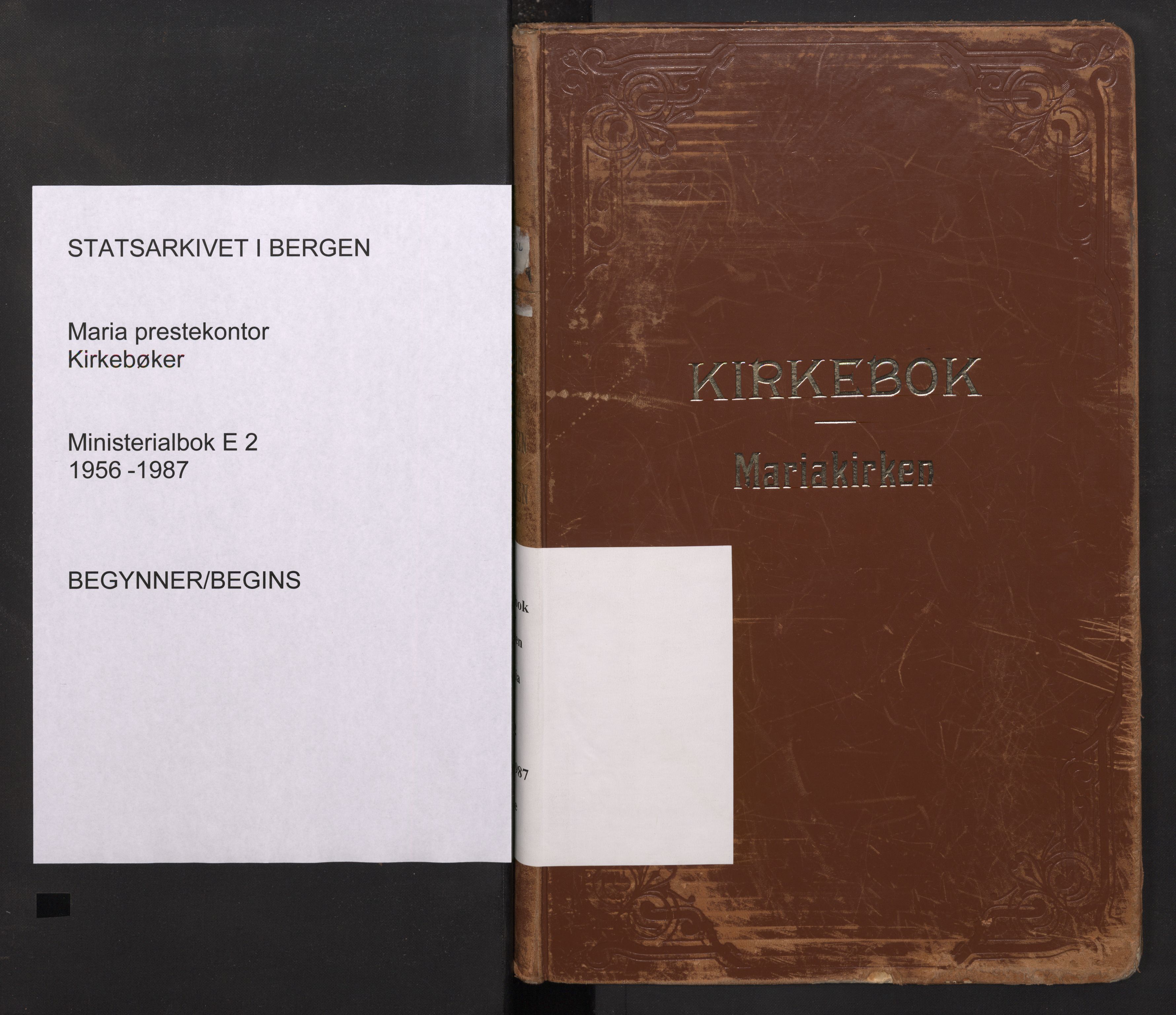 Mariakirken Sokneprestembete, SAB/A-76901/H/Haa/L0021: Parish register (official) no. E 2, 1956-1987