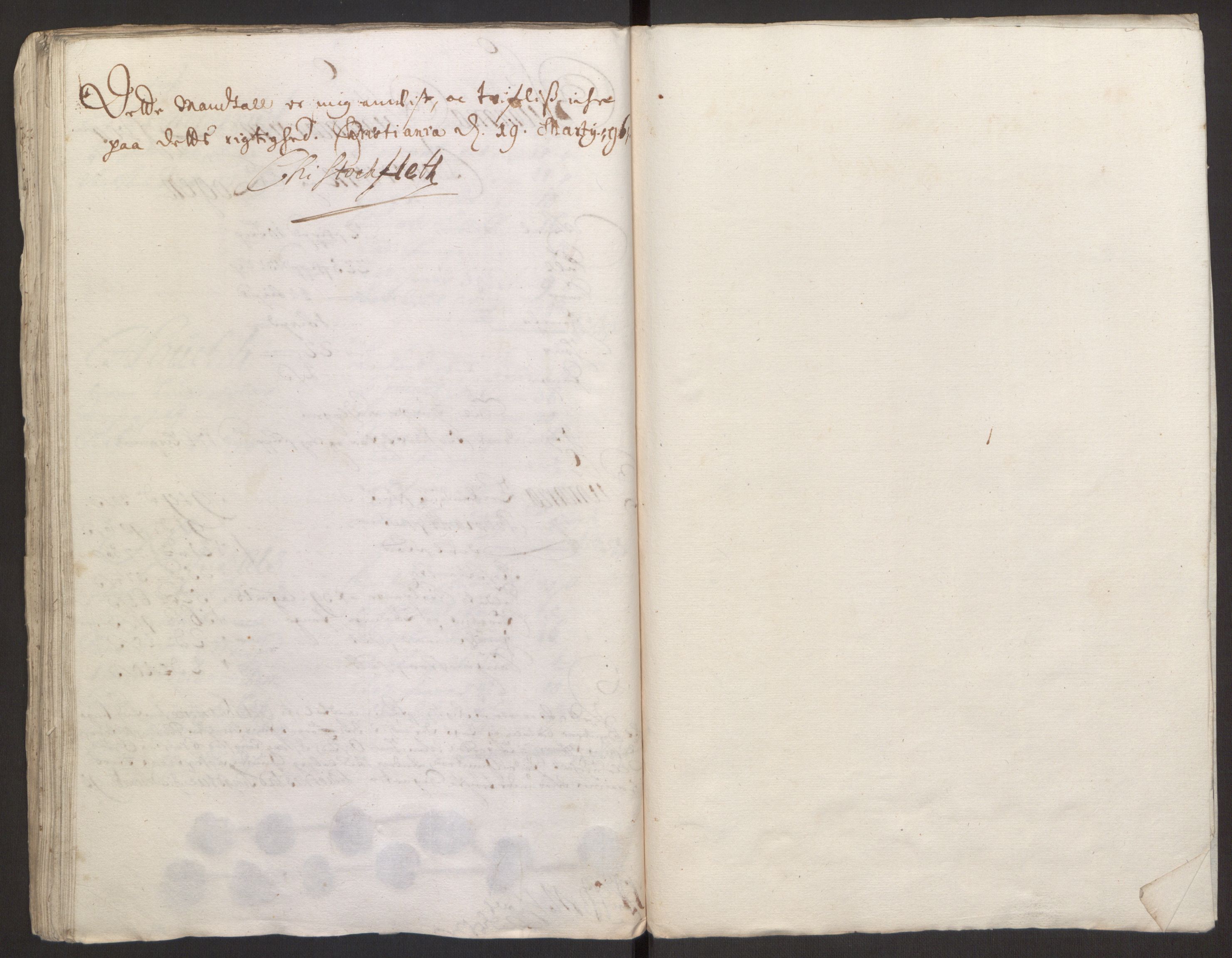 Rentekammeret inntil 1814, Reviderte regnskaper, Fogderegnskap, AV/RA-EA-4092/R30/L1694: Fogderegnskap Hurum, Røyken, Eiker og Lier, 1694-1696, p. 238