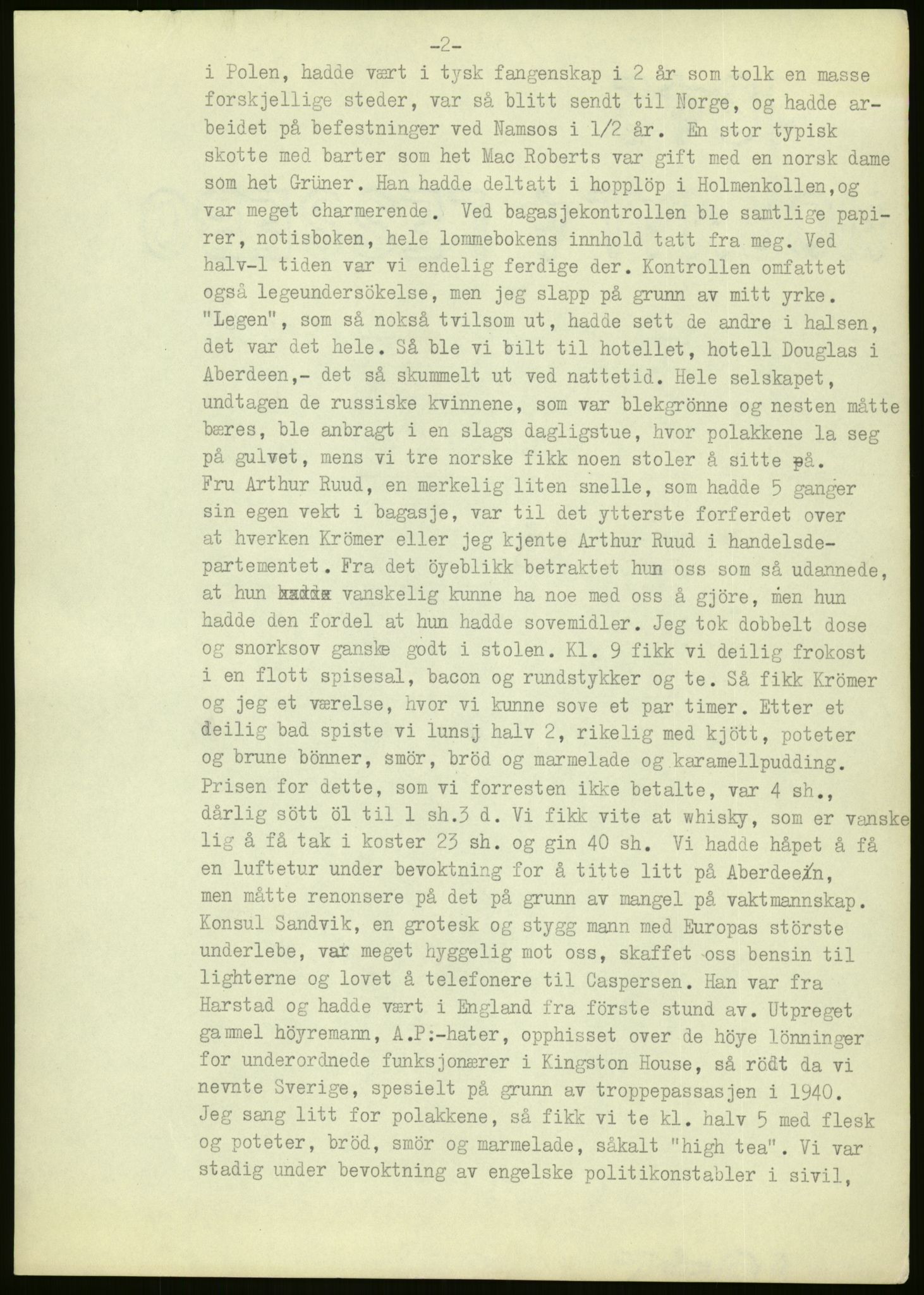 Ustvedt, Hans Jacob / Ustvedt familien, RA/PA-1248/H/L0047/0002: Dagbøker / Londondagboken, 1943, p. 2