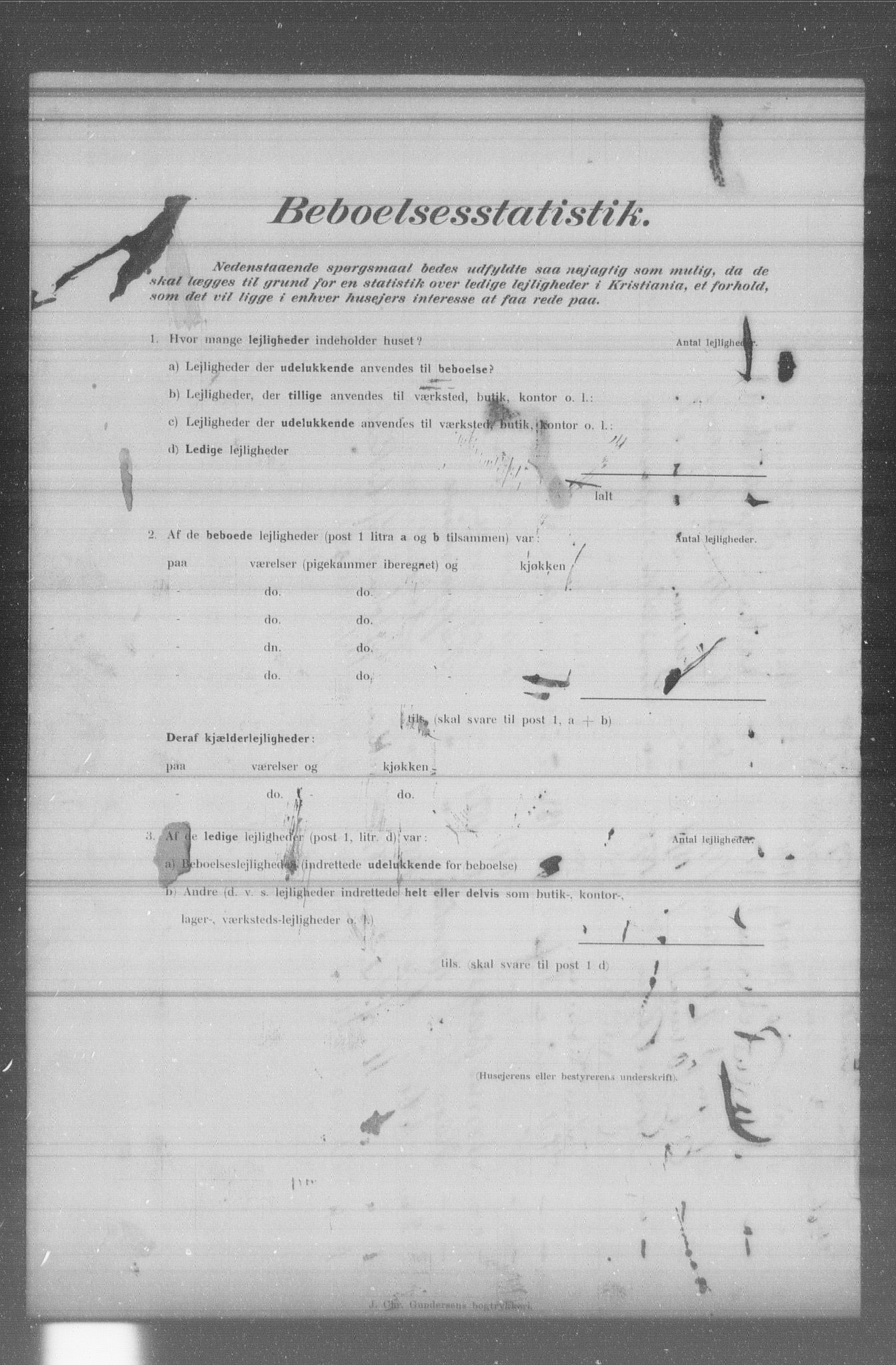 OBA, Municipal Census 1902 for Kristiania, 1902, p. 3545