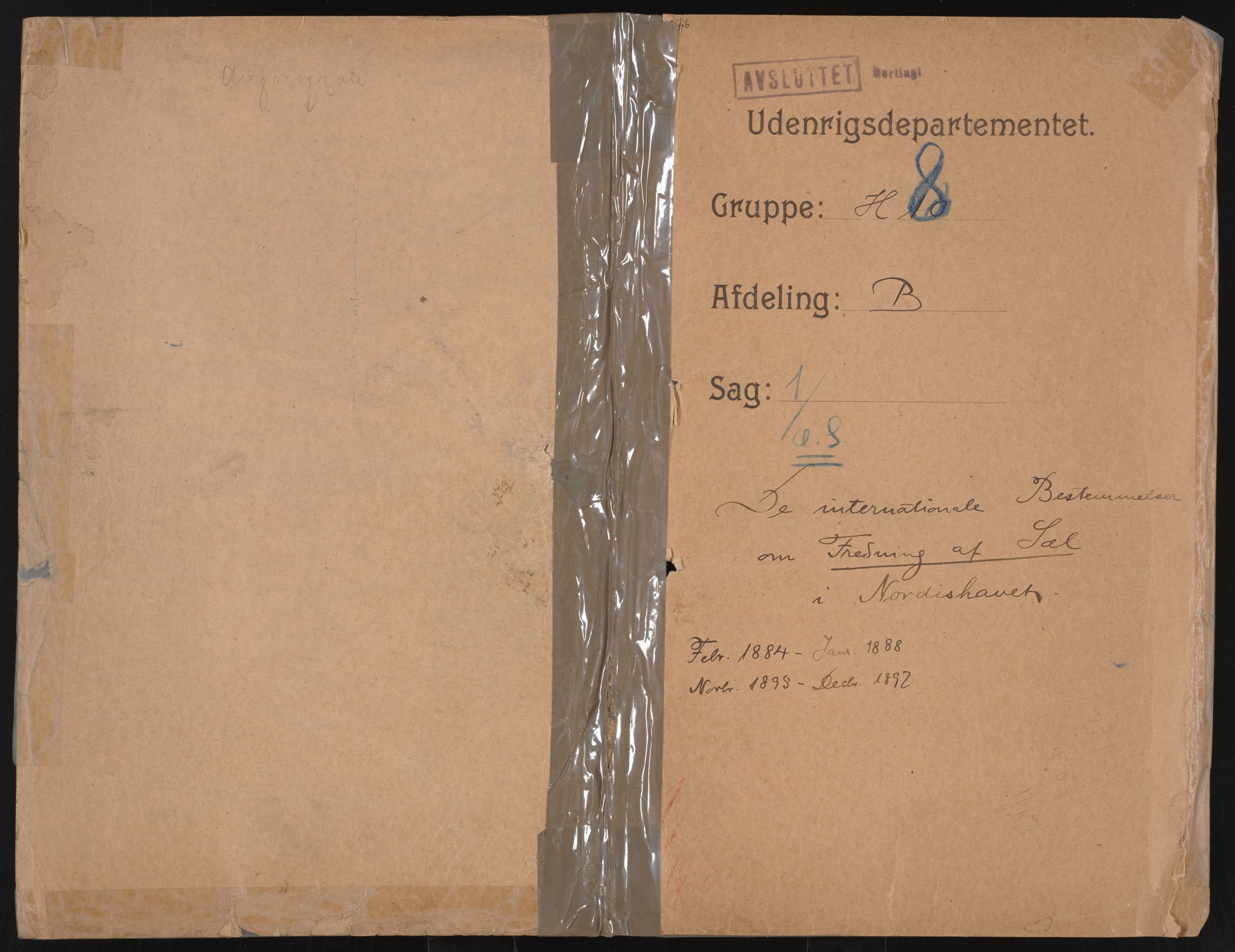 Utenriksdepartementet, AV/RA-S-2259, 1846-1939, p. 637