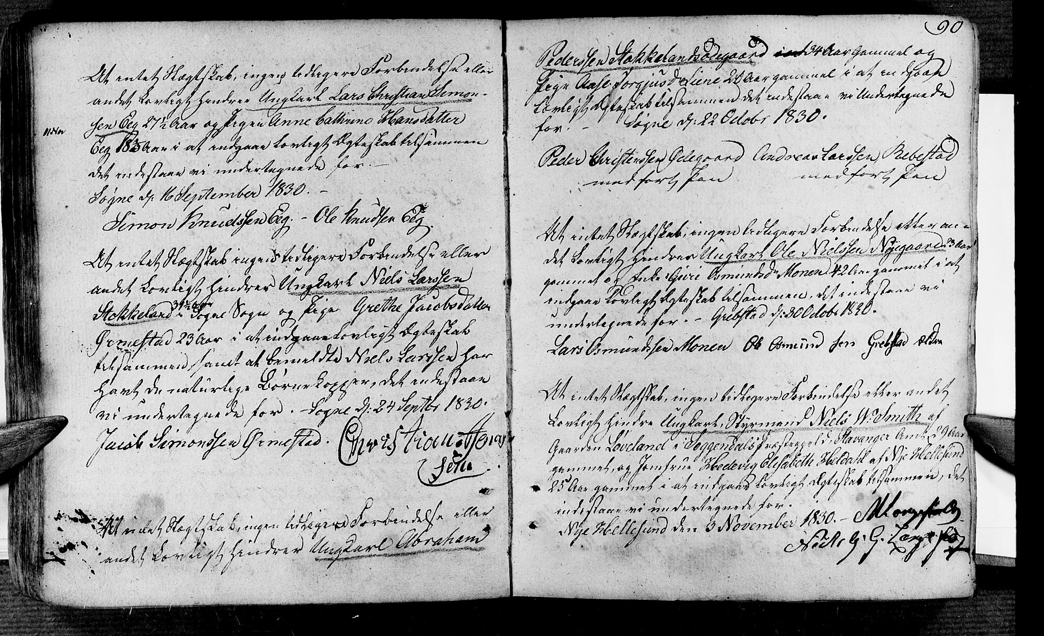 Søgne sokneprestkontor, SAK/1111-0037/F/Fa/Fab/L0007: Parish register (official) no. A 7, 1791-1851, p. 90