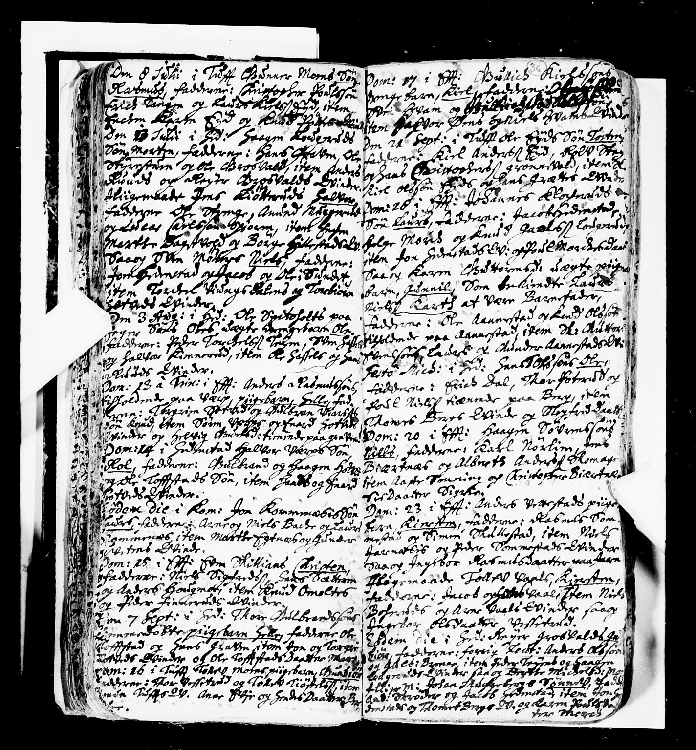 Sandsvær kirkebøker, AV/SAKO-A-244/F/Fa/L0001: Parish register (official) no. I 1, 1665-1725, p. 36