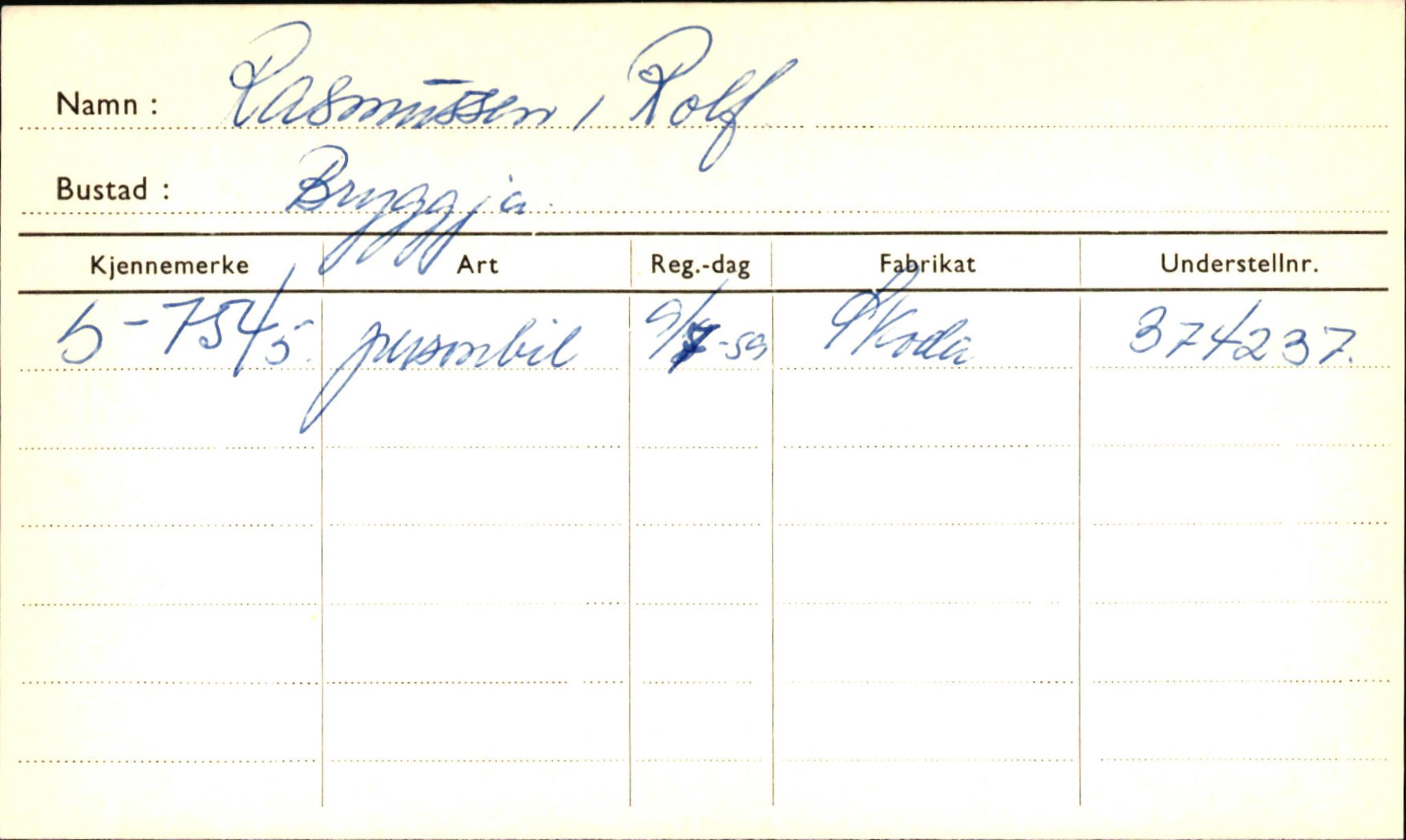 Statens vegvesen, Sogn og Fjordane vegkontor, AV/SAB-A-5301/4/F/L0001E: Eigarregister Fjordane til 1.6.1961, 1930-1961, p. 4