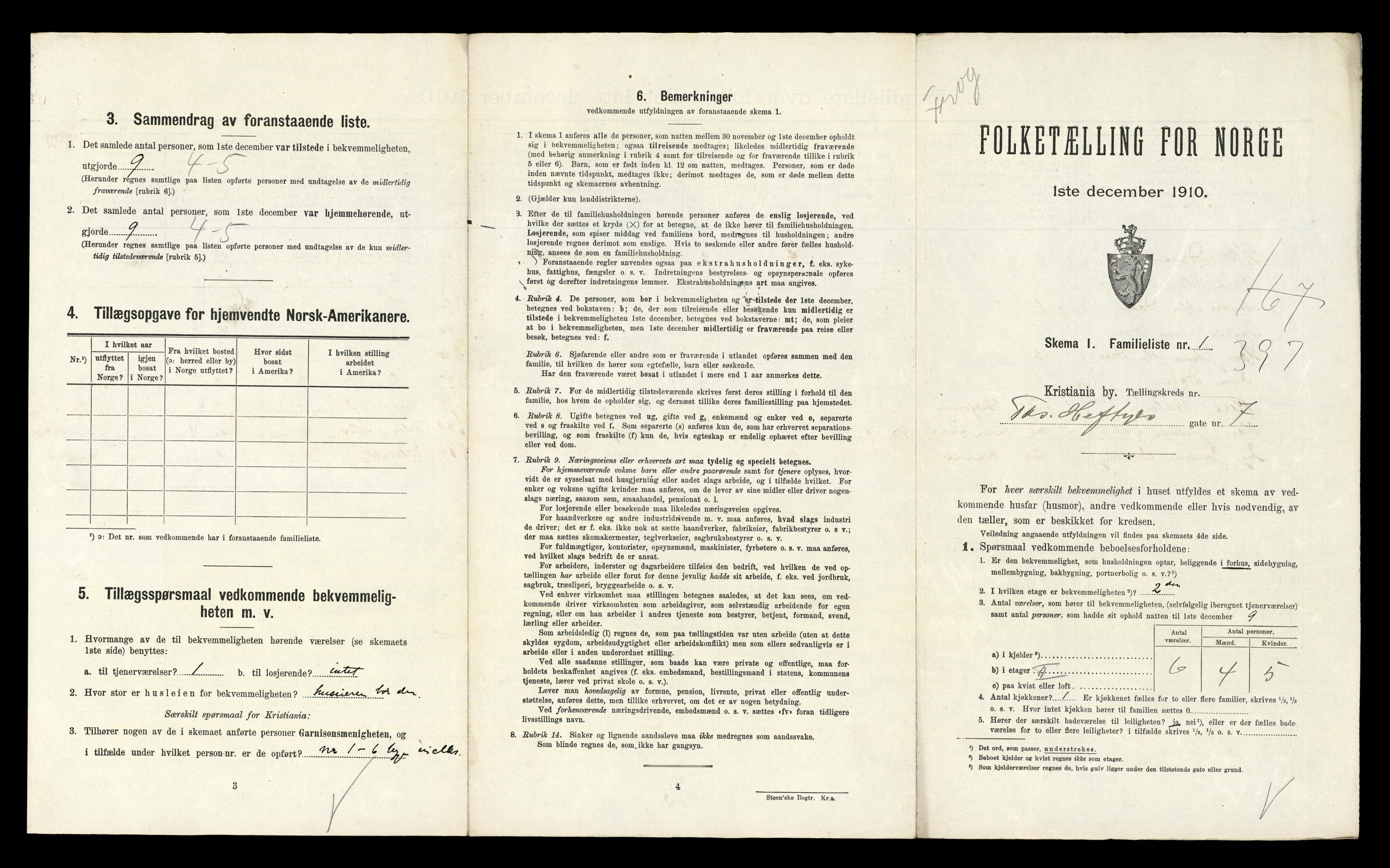 RA, 1910 census for Kristiania, 1910, p. 104631